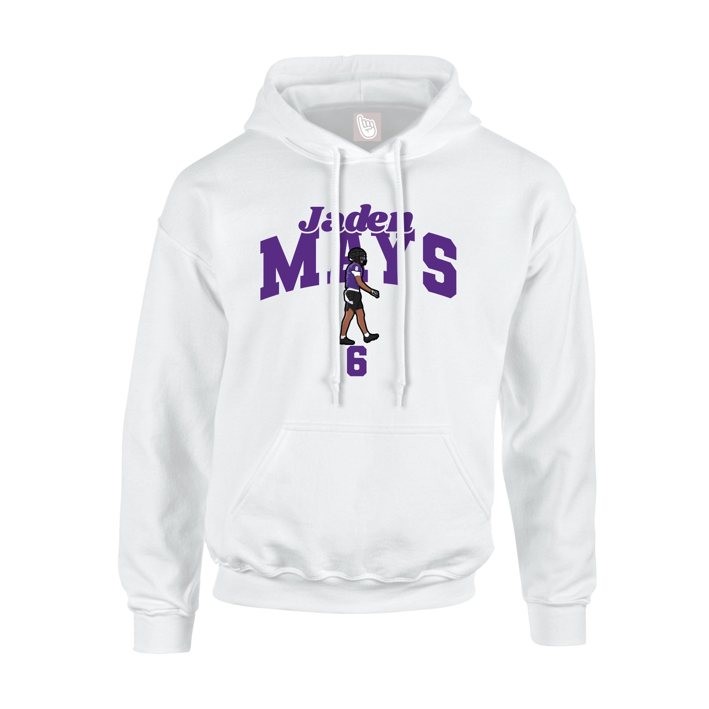 Hoodie — Signature Arch in White