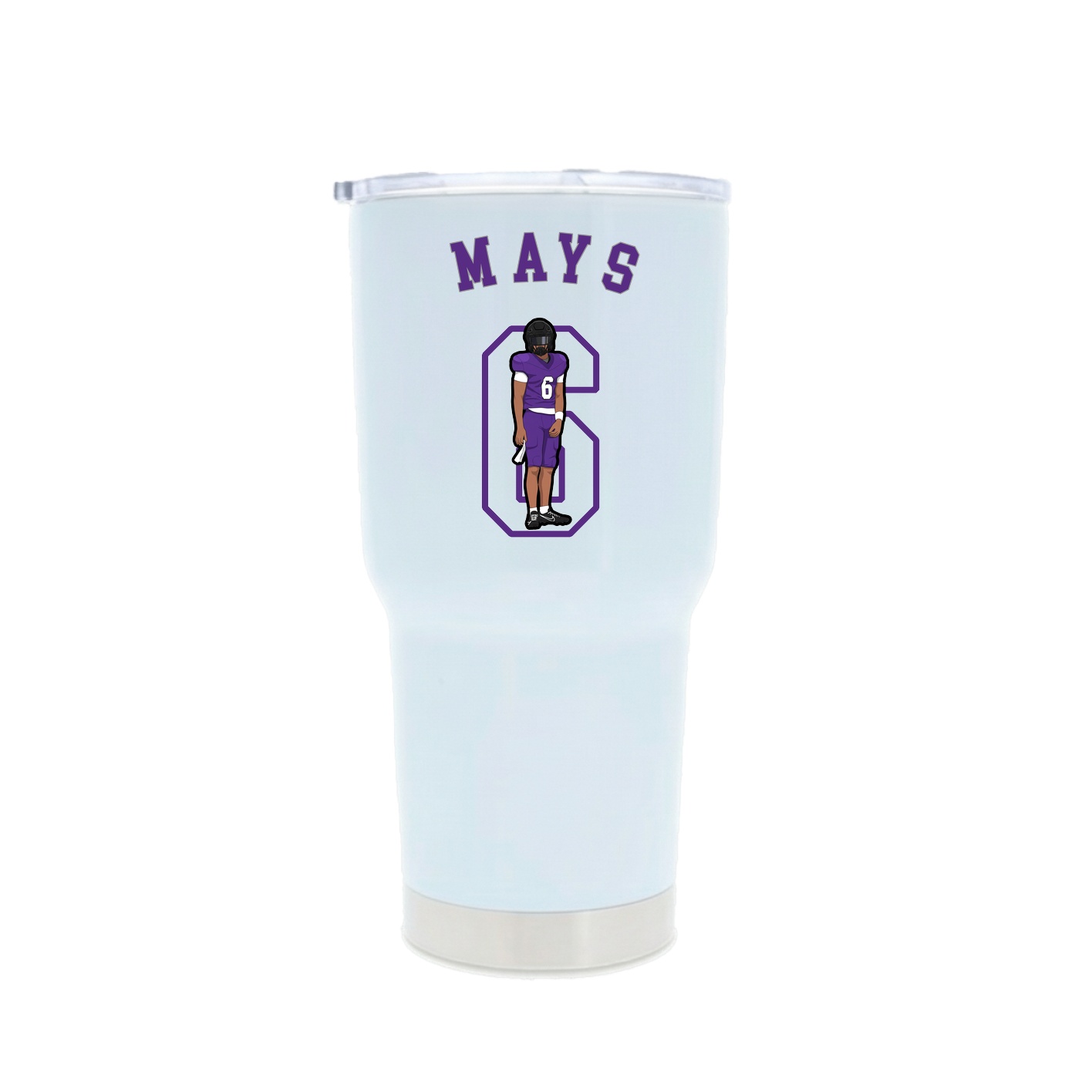 30oz Stainless Steel Tumbler — Shirsey Arch in White