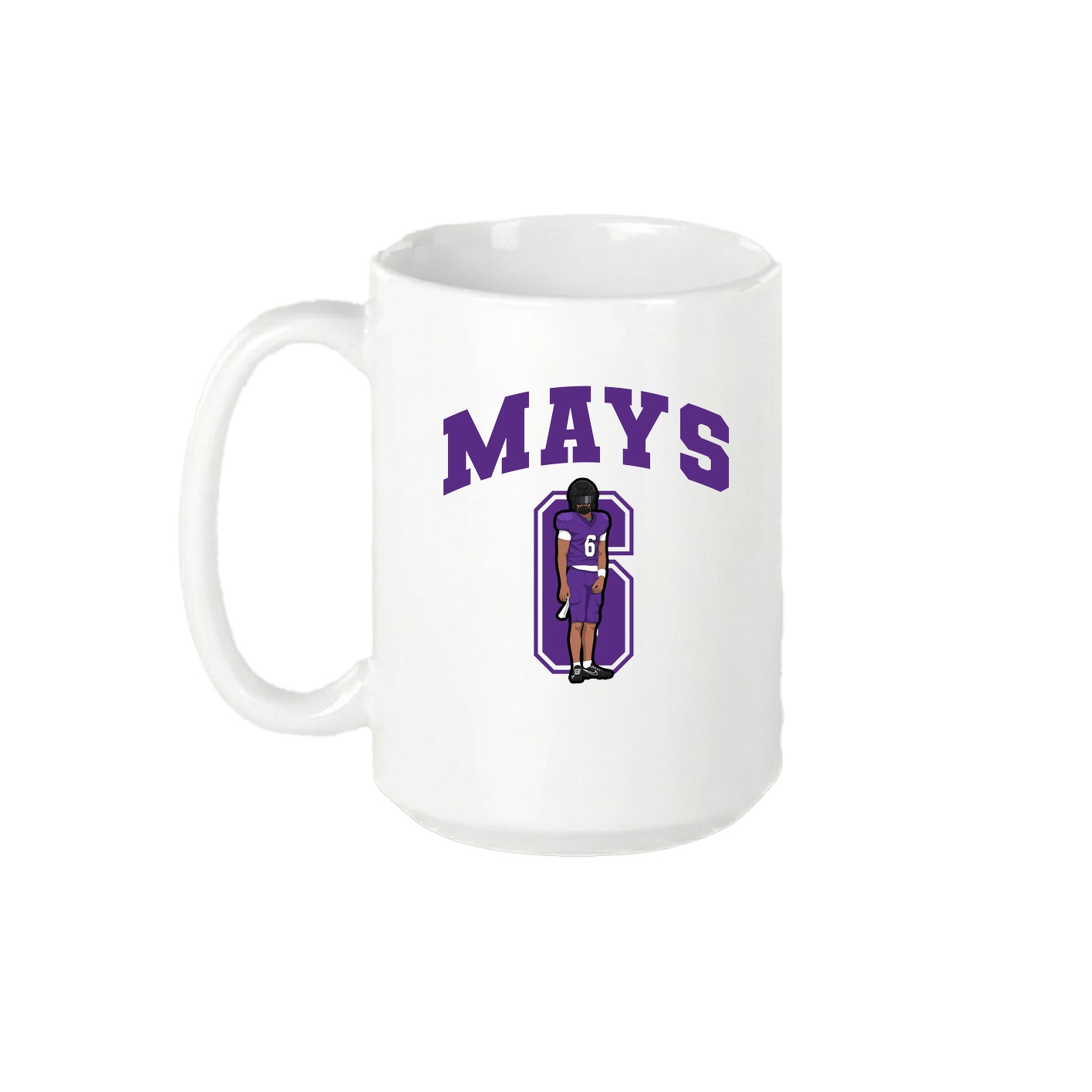 15oz Coffee Mug — Number in White