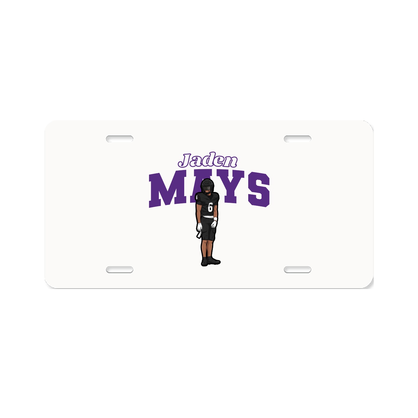 License Plate — Name Arch in Classic