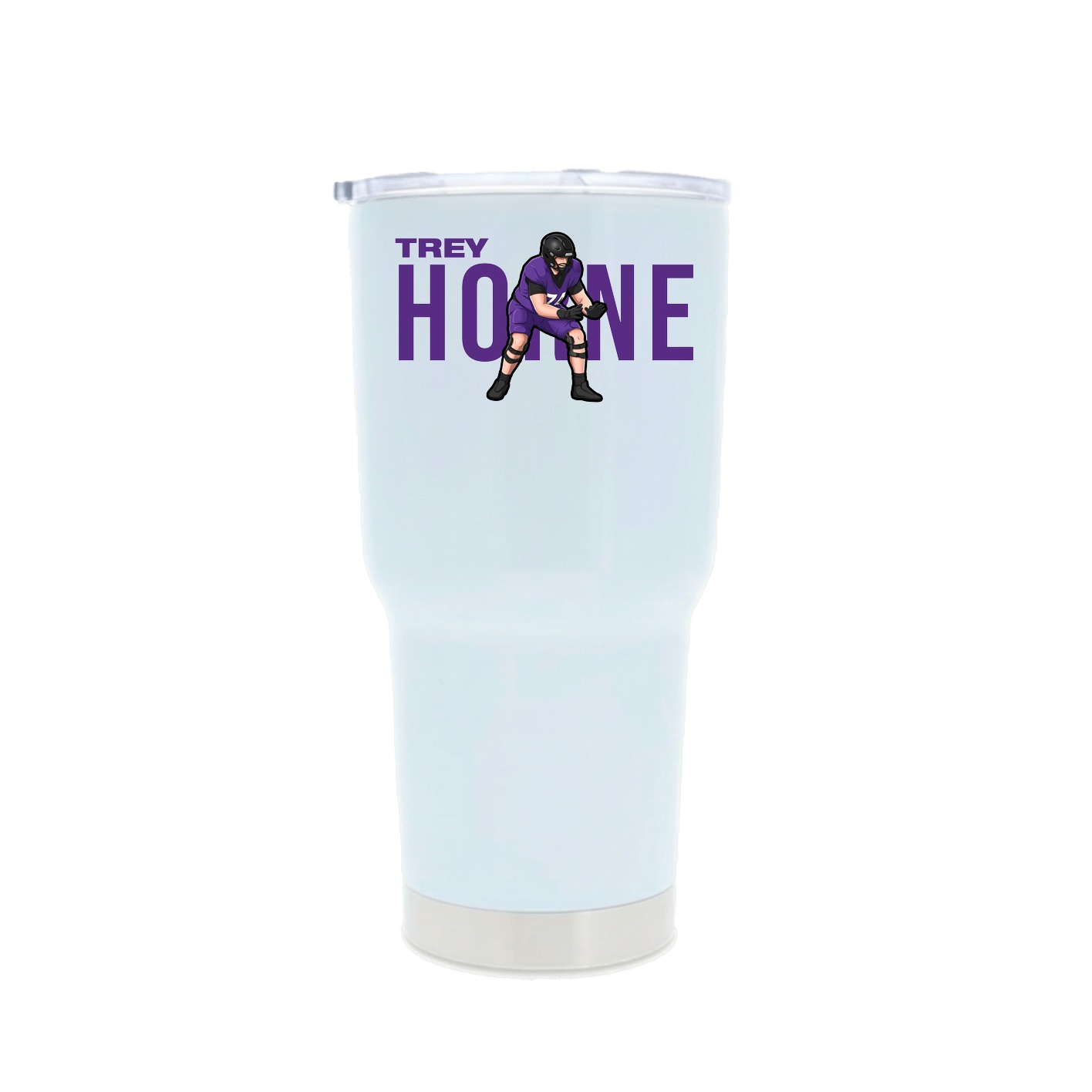 30oz Stainless Steel Tumbler — Player Name in White