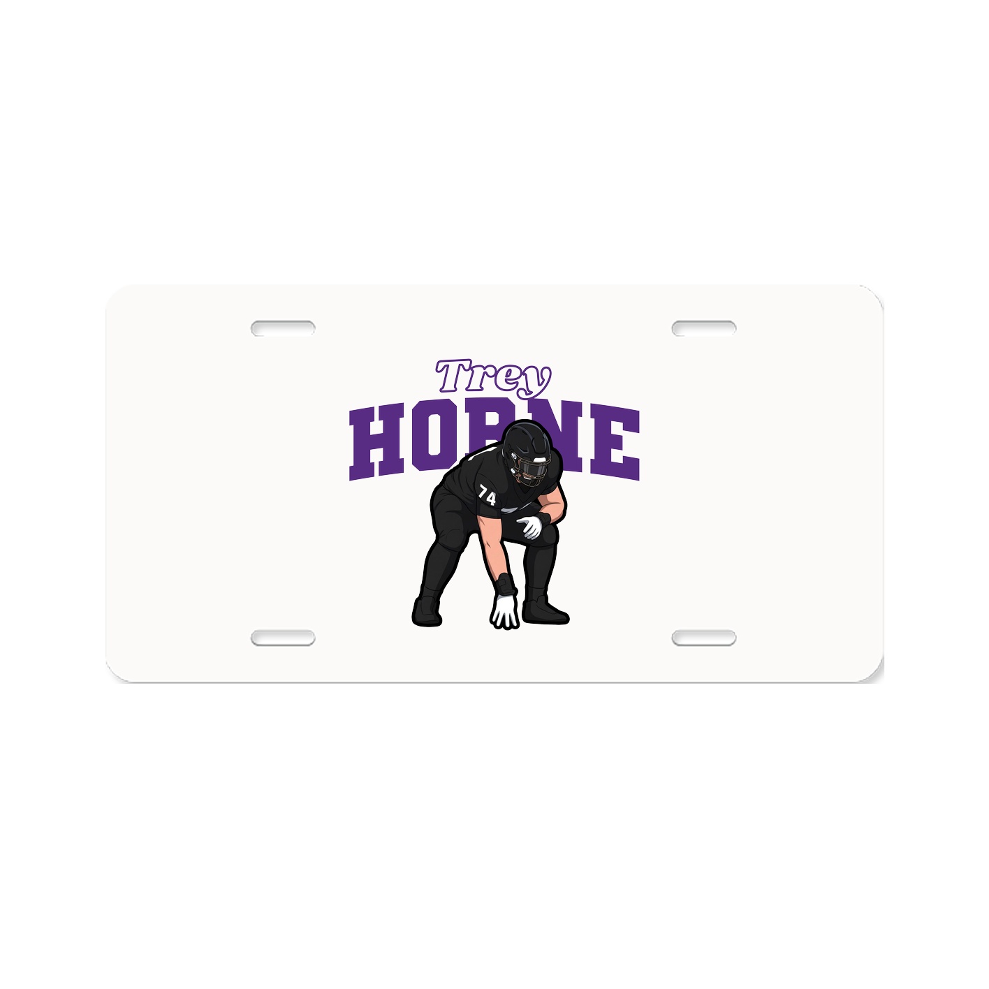 License Plate — Name Arch in Classic