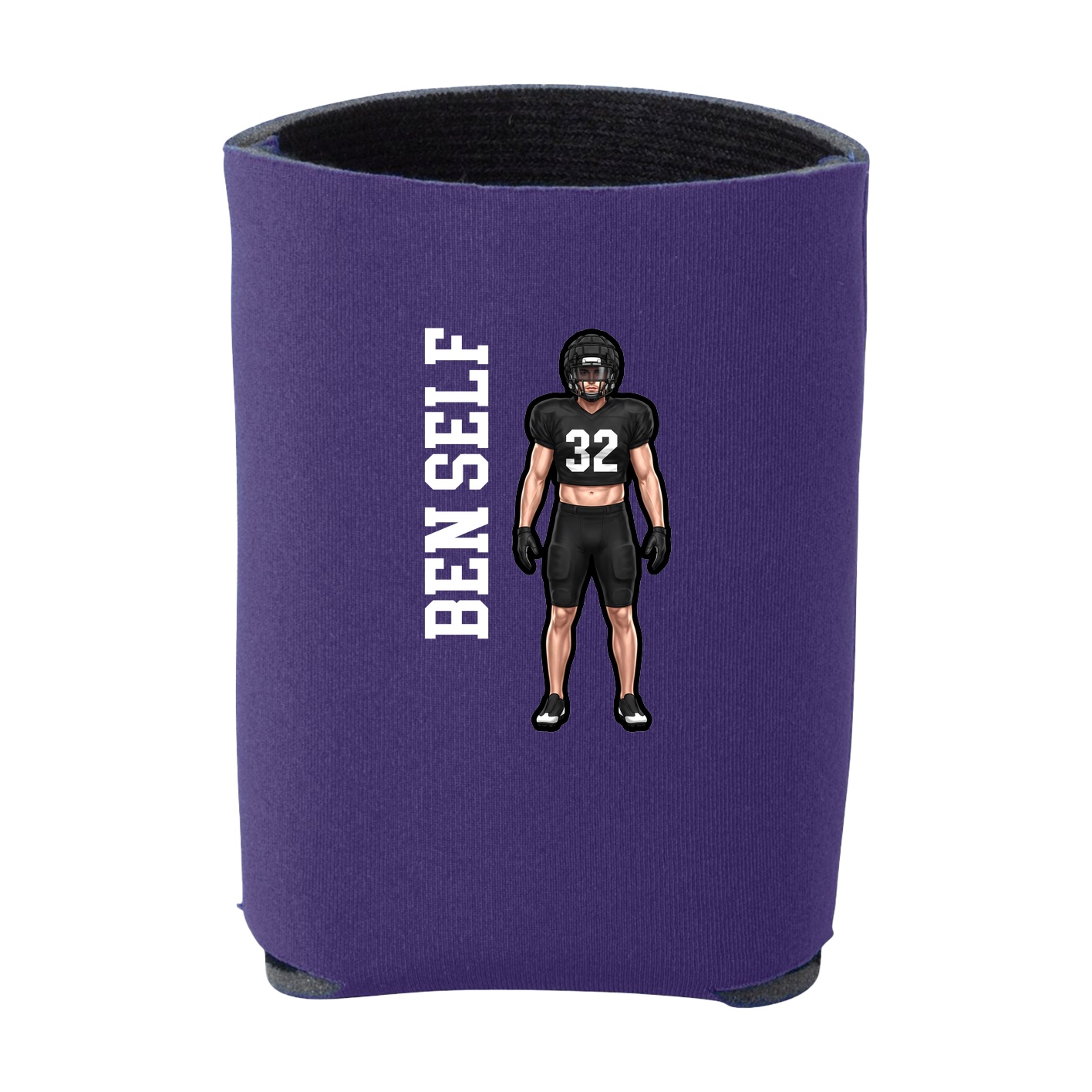 Can Holder — Name Vertical in Purple