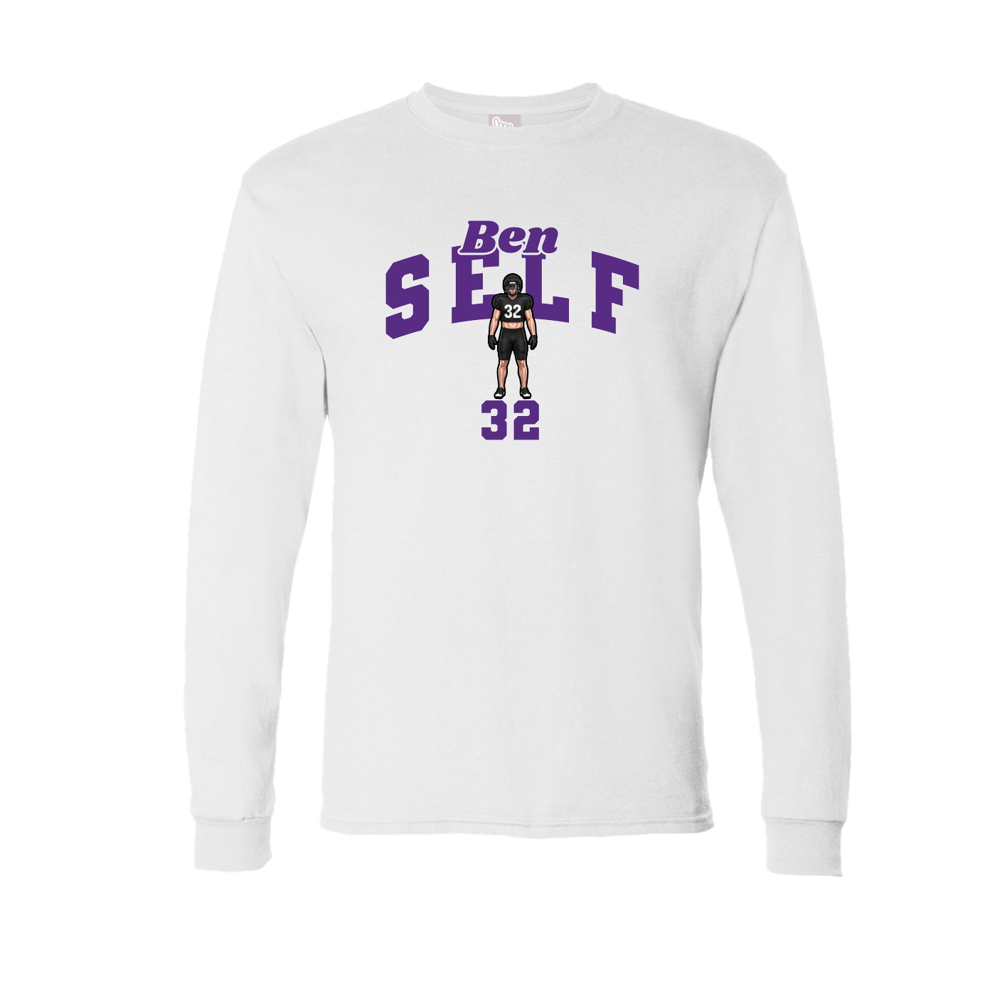 Long Sleeve Tee — Signature Arch in White
