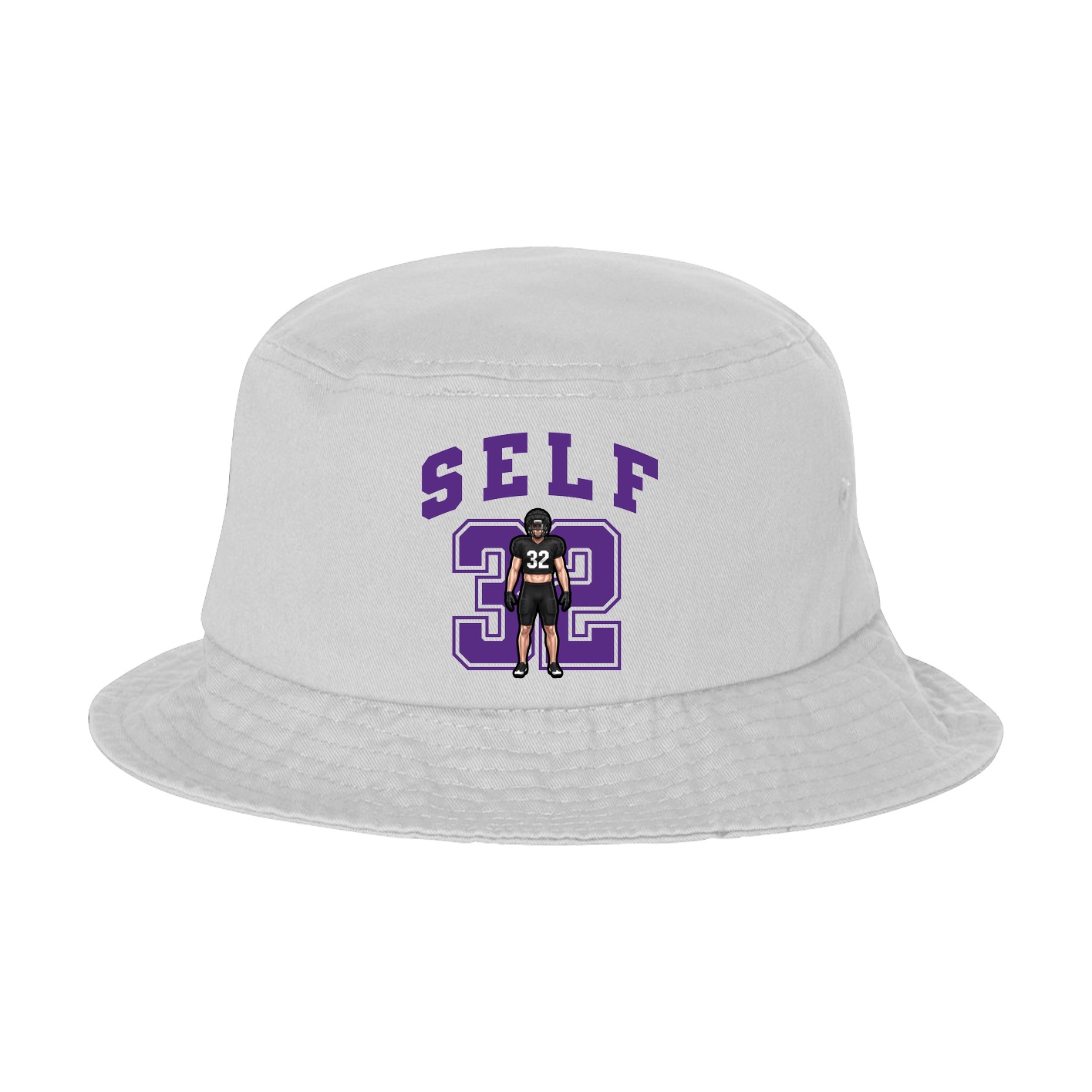 Bucket Cap — Number in White