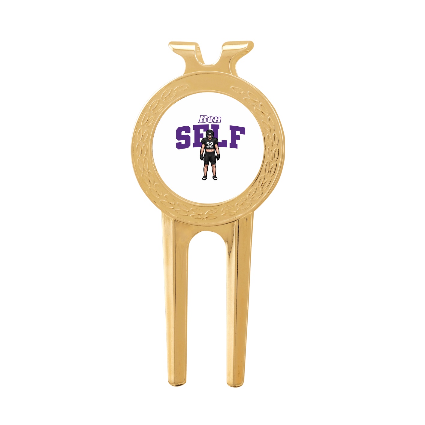 Divot Tool with Ball Marker — Name Arch in Classic