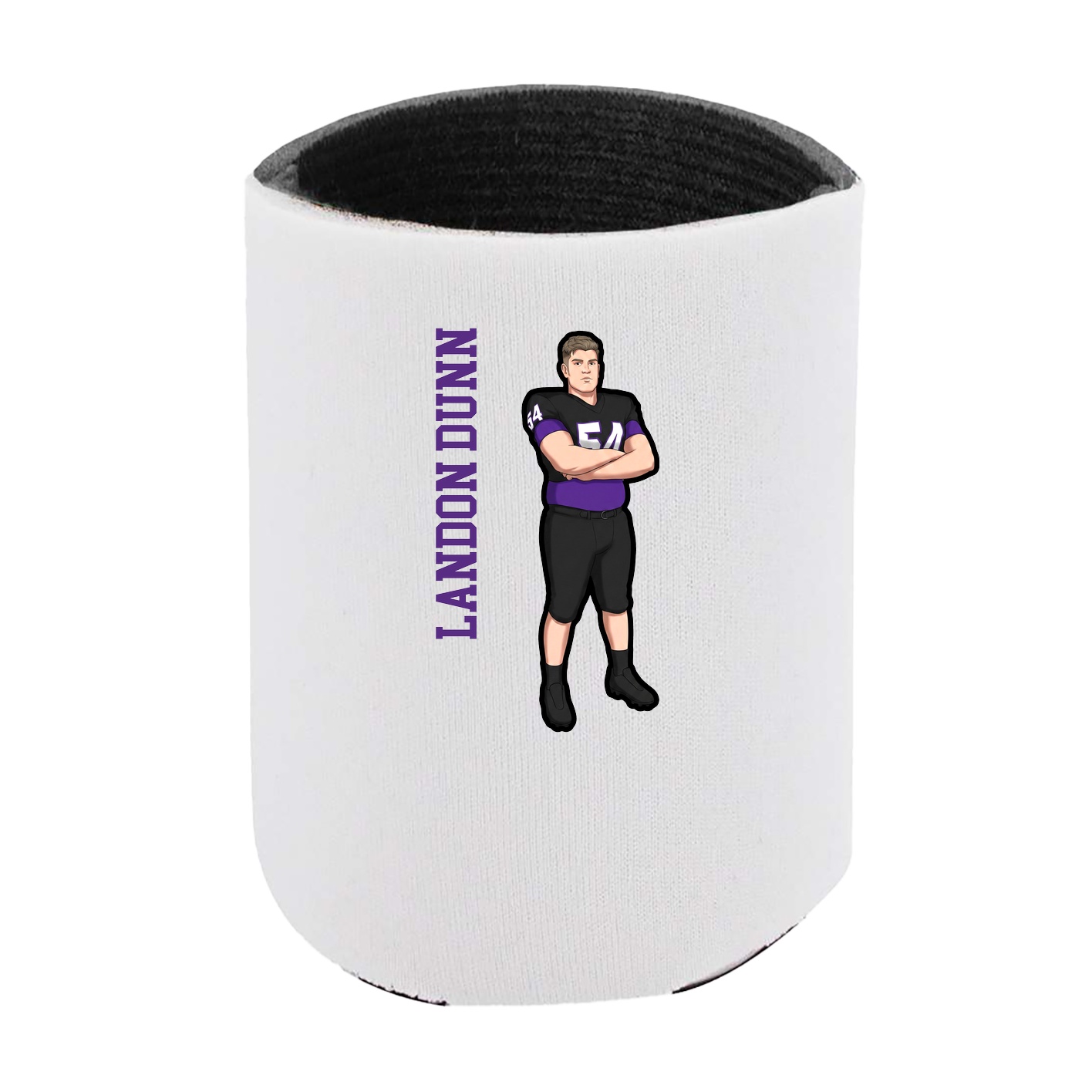 Can Holder — Name Vertical in White
