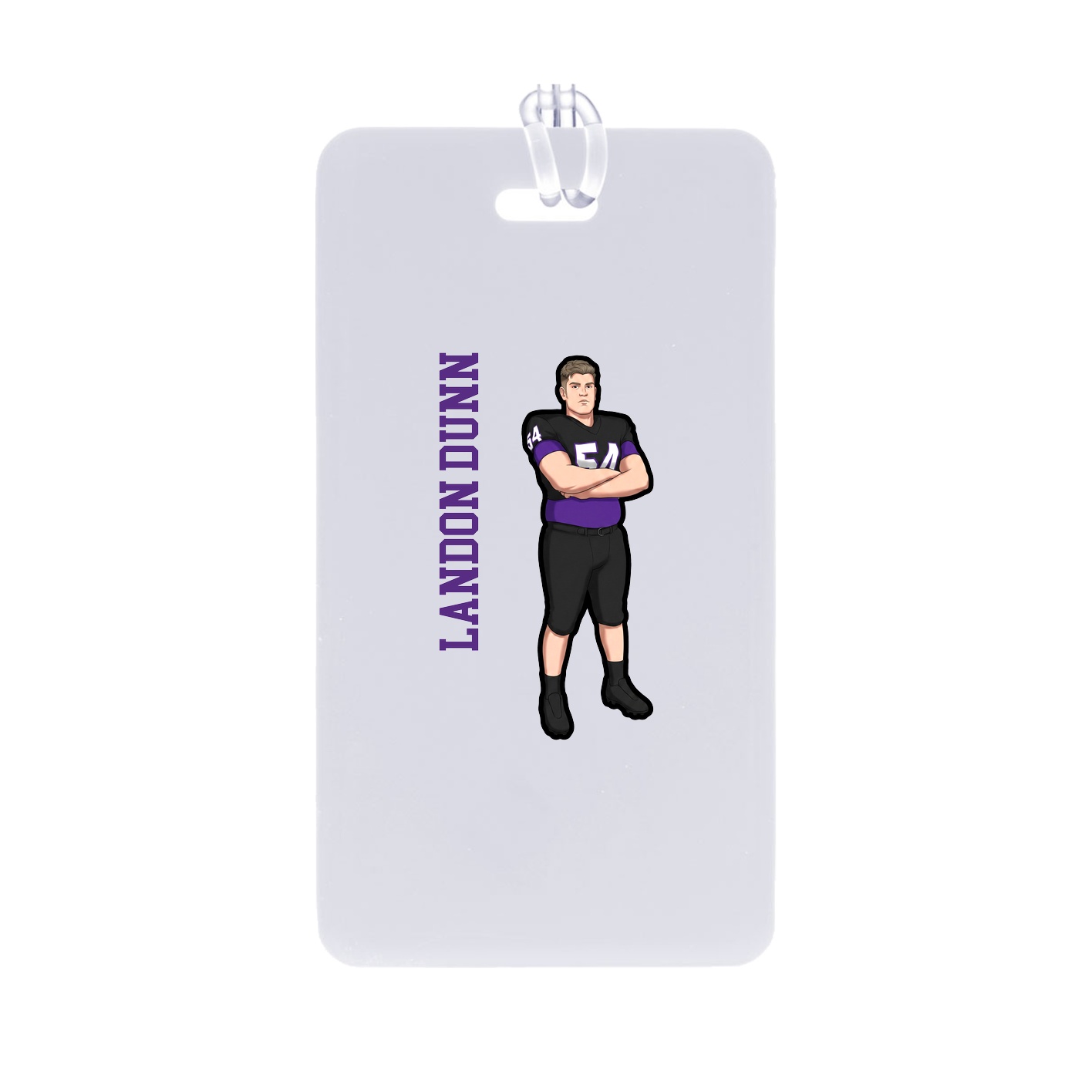 Bag Tag — Name Vertical in Classic