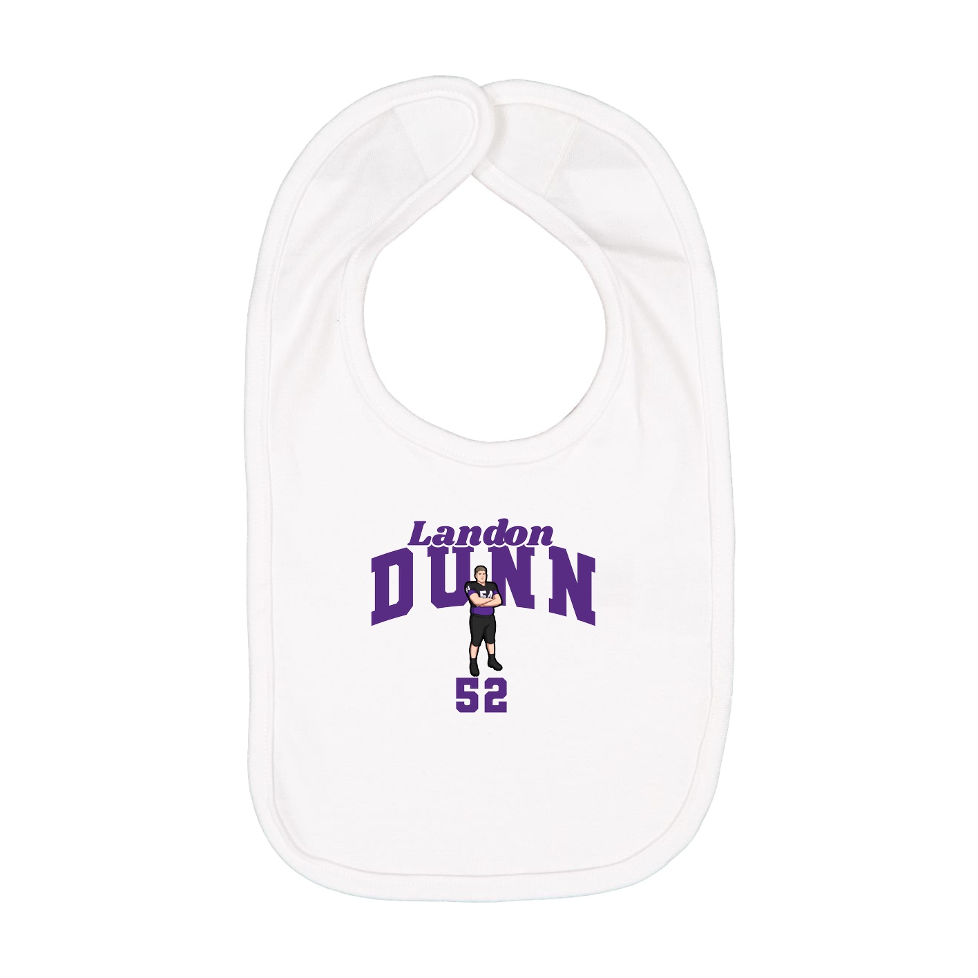 Infant Bib — Signature Arch in White