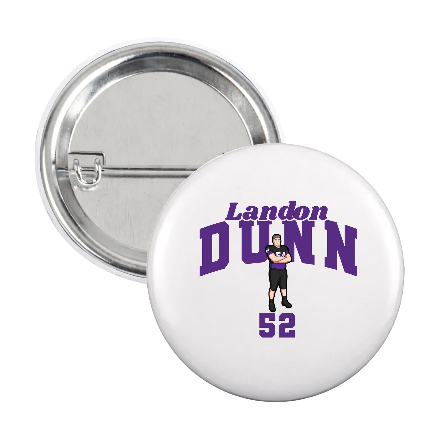 Game Day Button — Signature Arch in White
