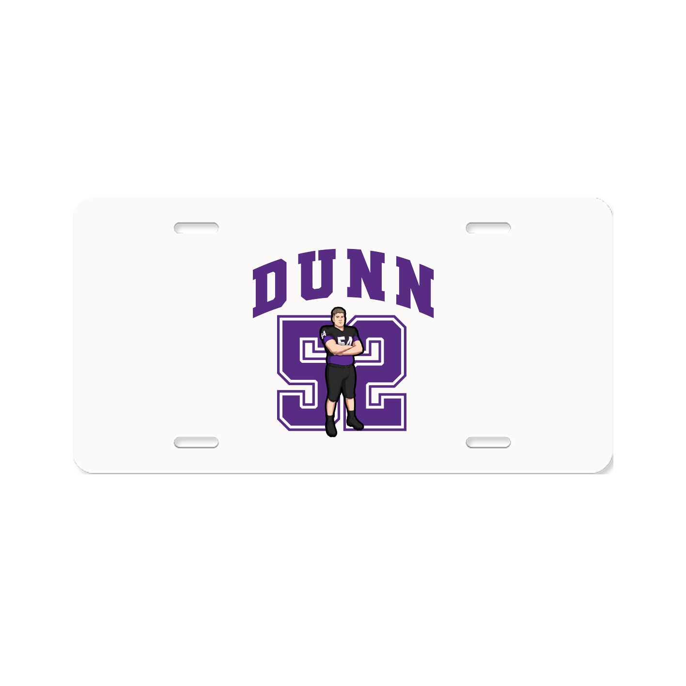 License Plate — Number in Classic
