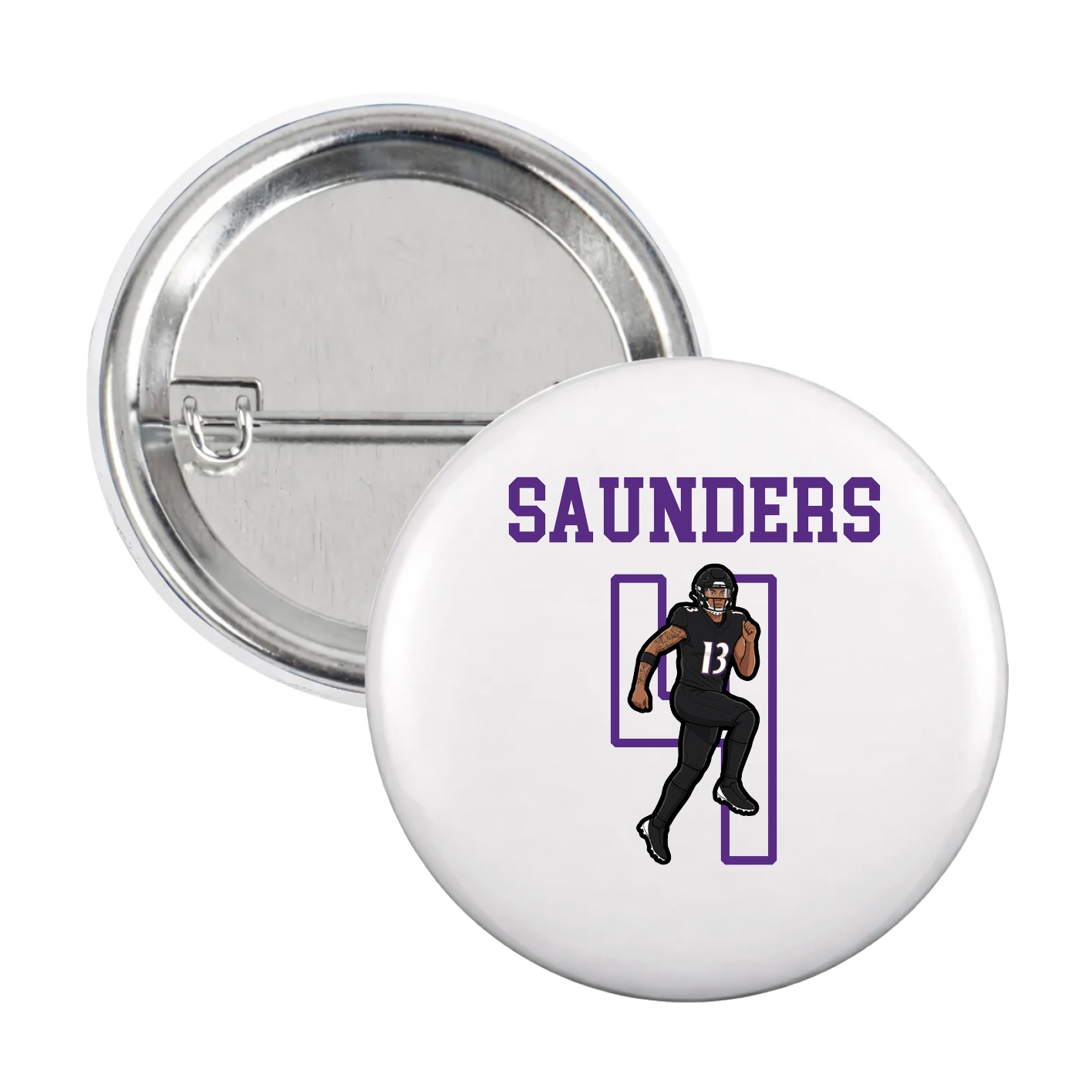 Game Day Button — Shirsey in White