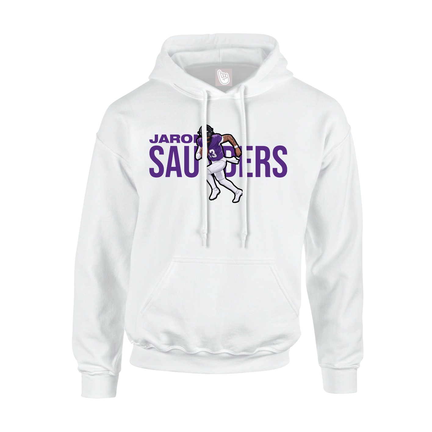 Hoodie — Player Name in White