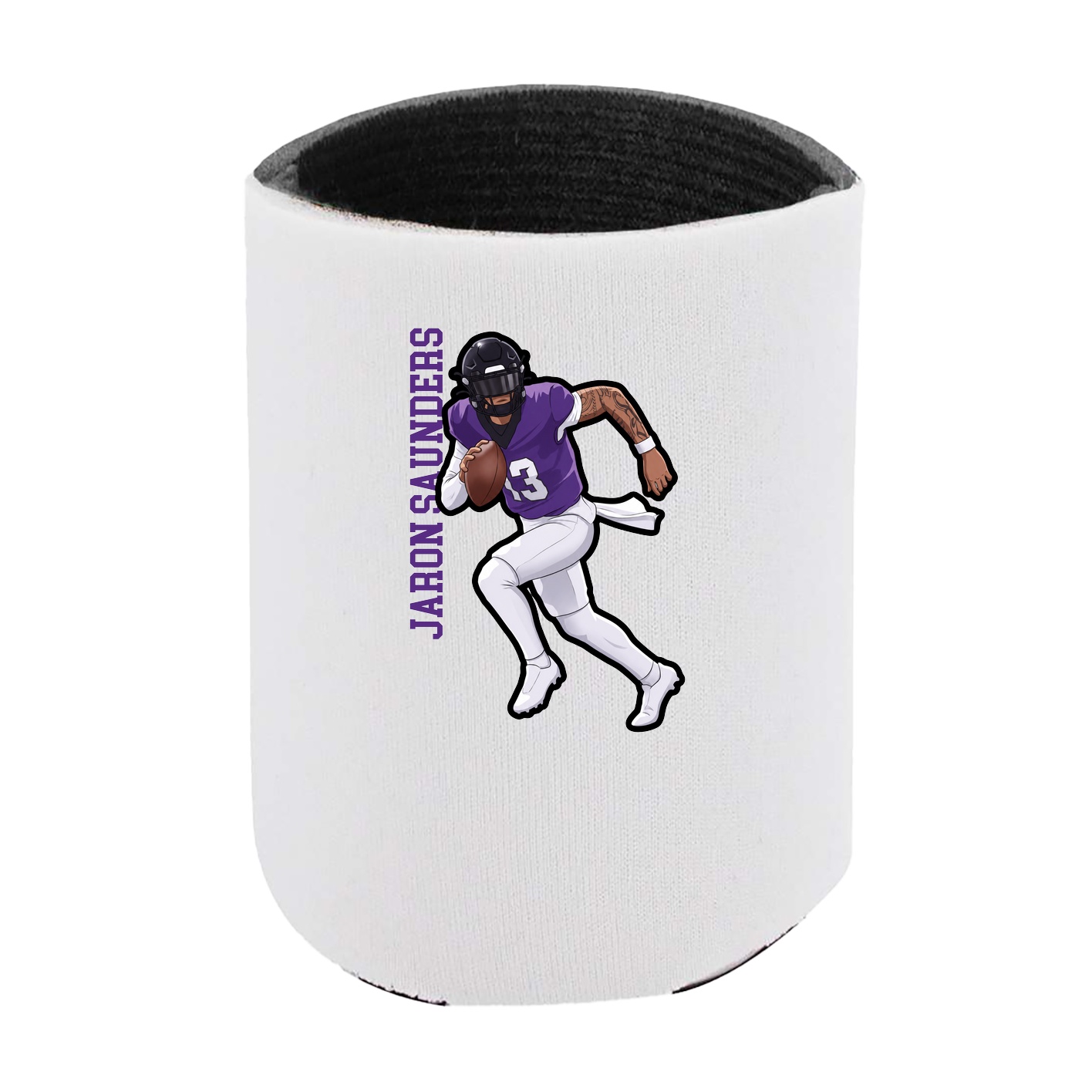 Can Holder — Name Vertical in White