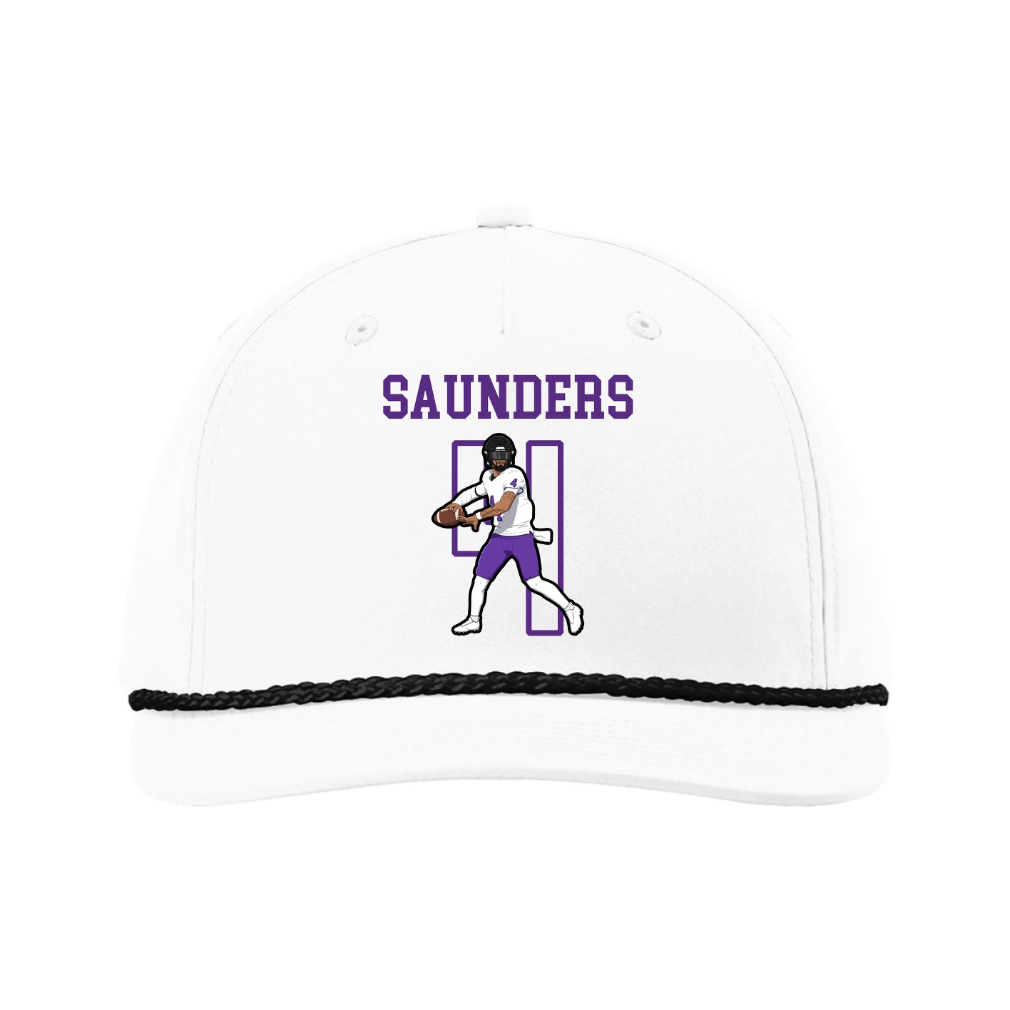 Five-Panel Classic Rope Cap — Shirsey in White