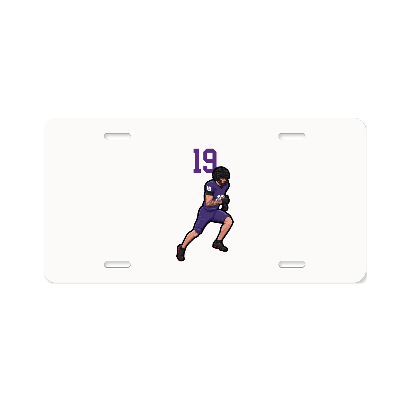 License Plate — Number Top in Classic