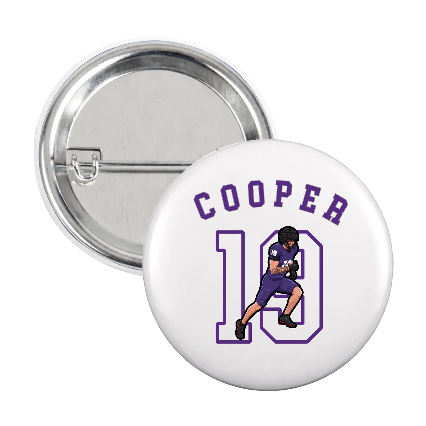 Game Day Button — Shirsey Arch in White