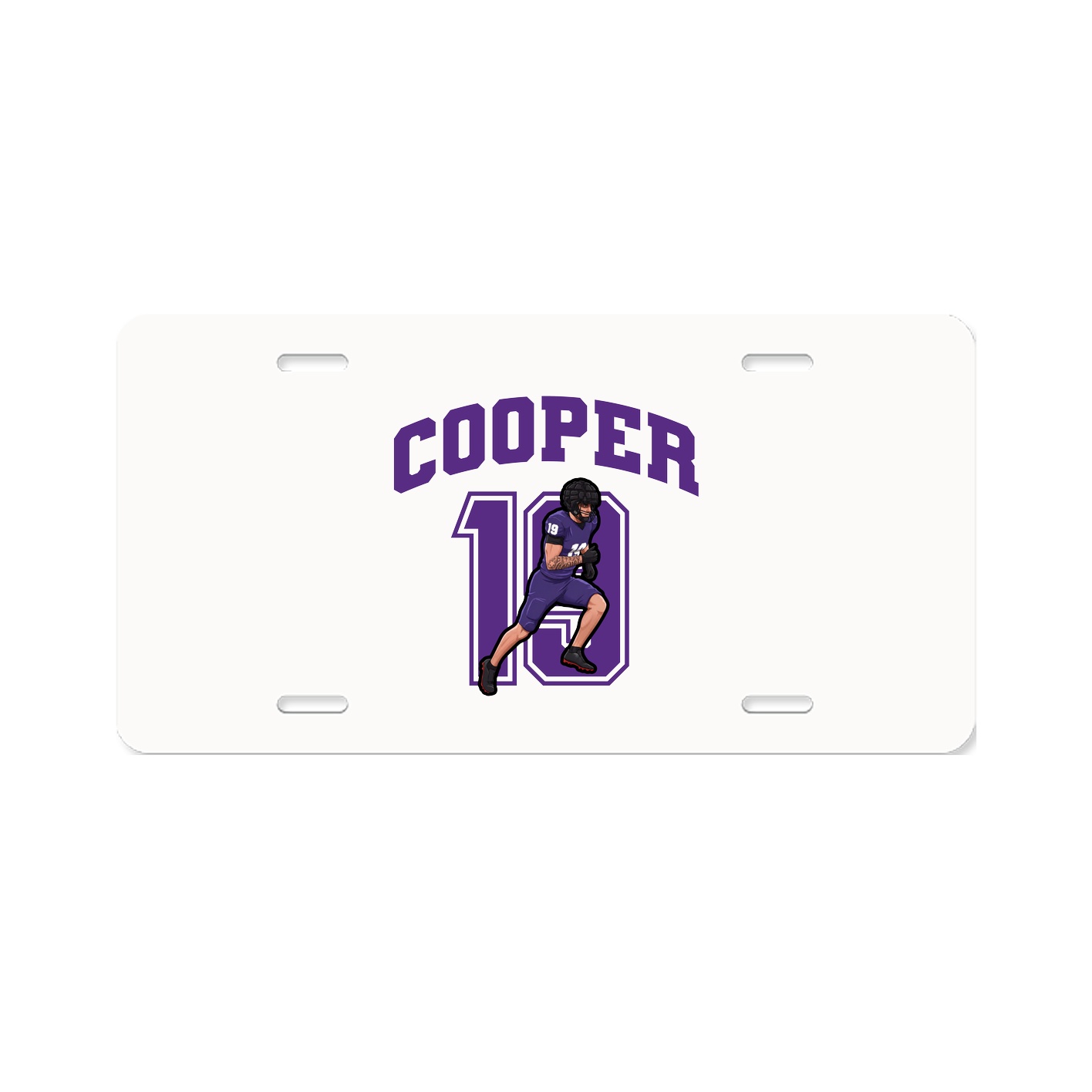 License Plate — Number in Classic