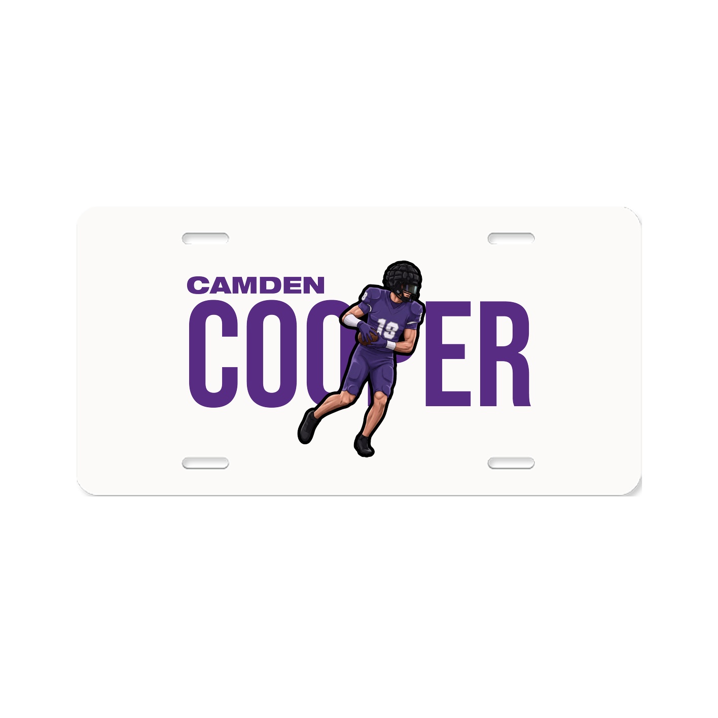 License Plate — Player Name in Classic