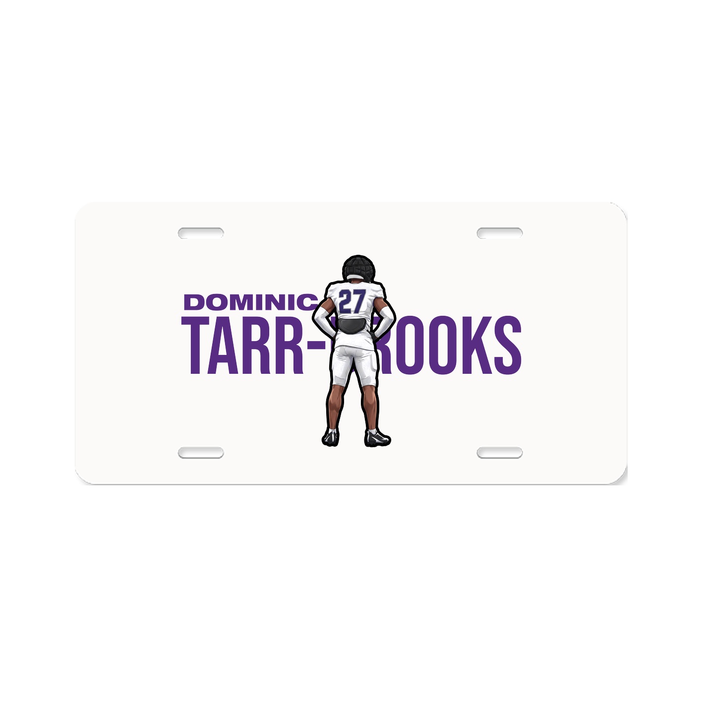 License Plate — Player Name in Classic