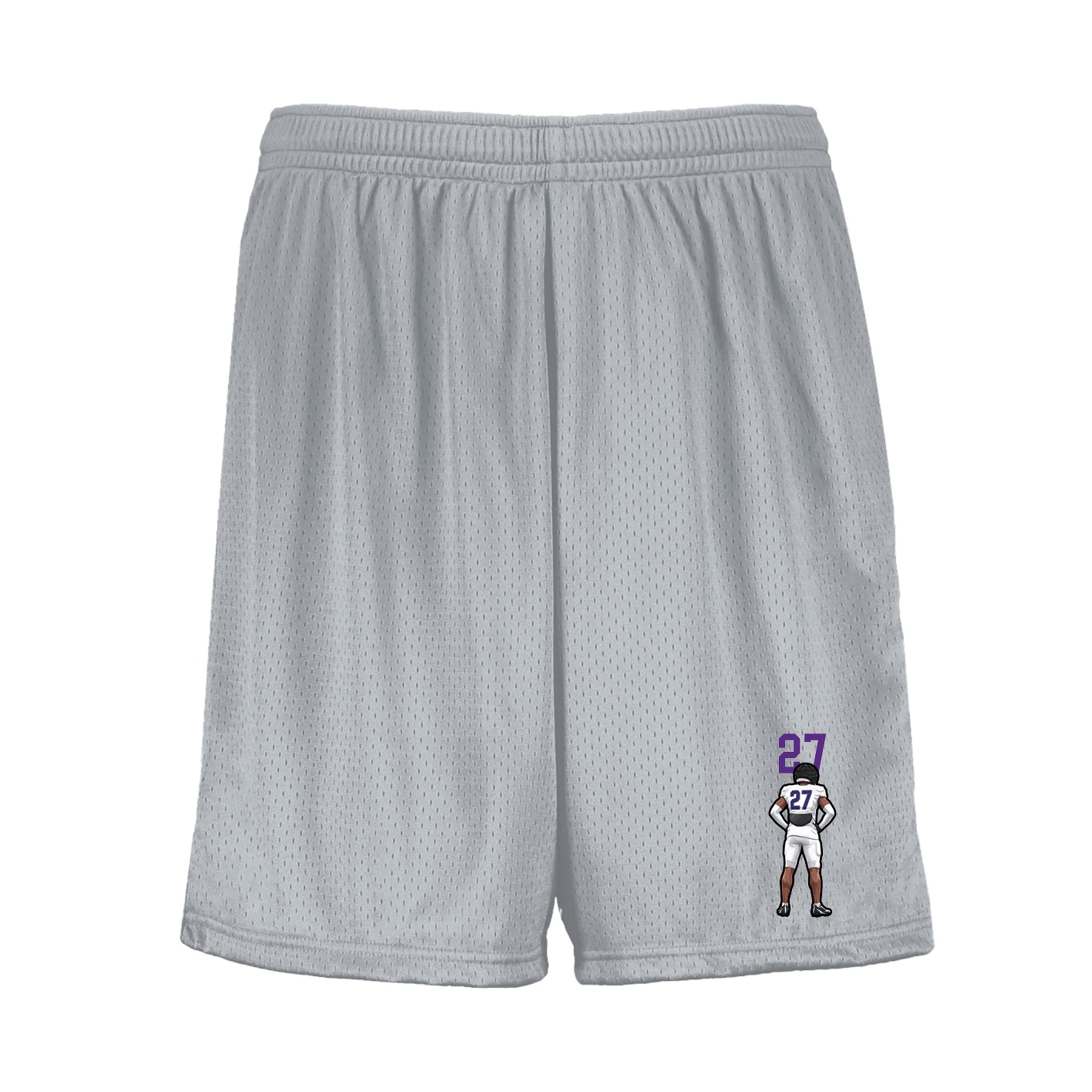 Shorts — Number Top in Silver