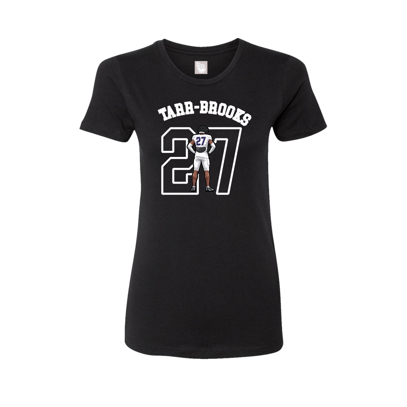 Fitted Women's Tee — Shirsey Arch in Black