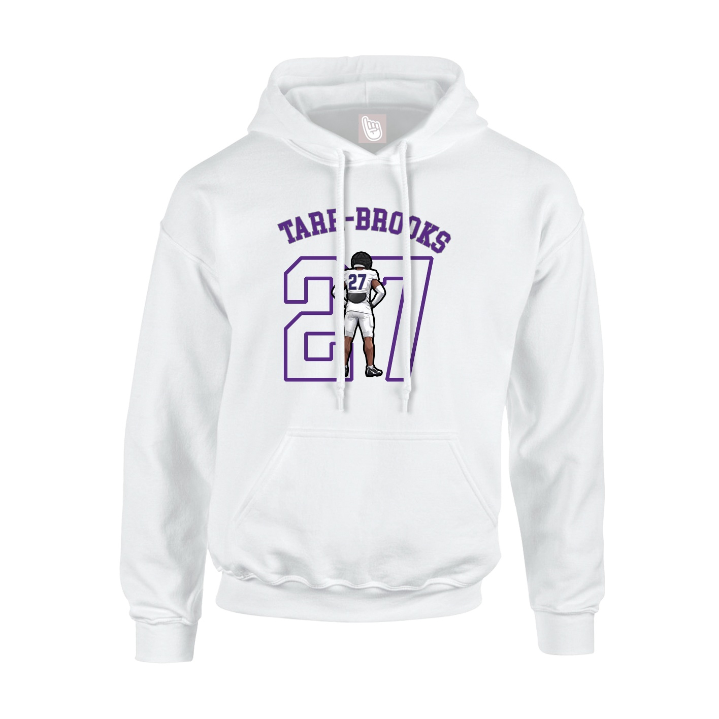 Youth Hoodie — Shirsey Arch in White