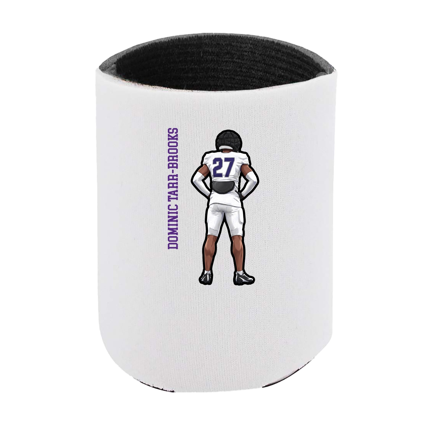 Can Holder — Name Vertical in White