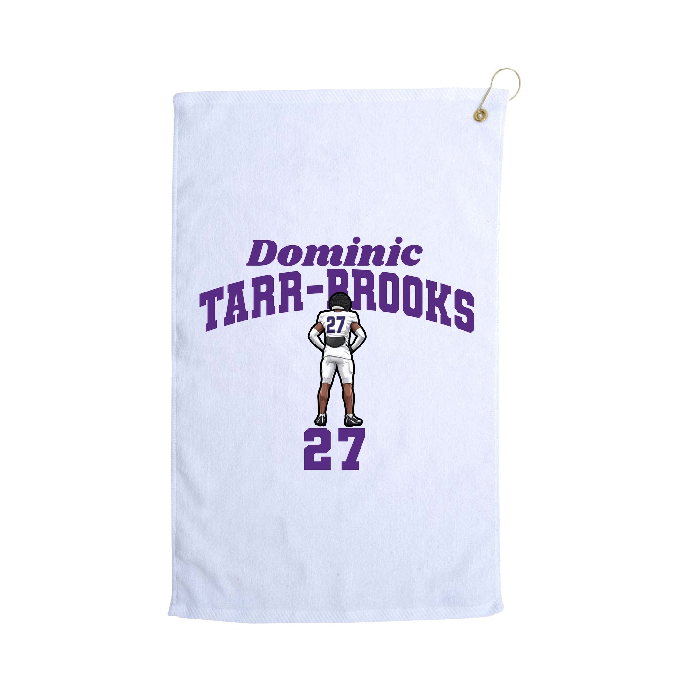 Golf Towel — Signature Arch in White