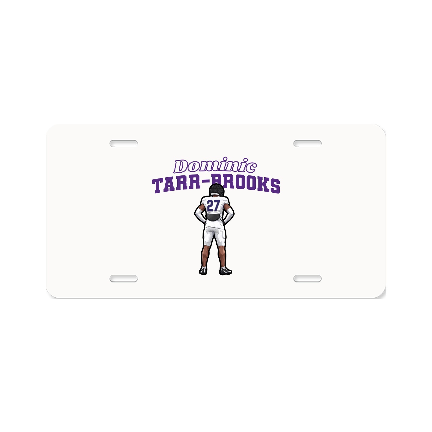 License Plate — Name Arch in Classic