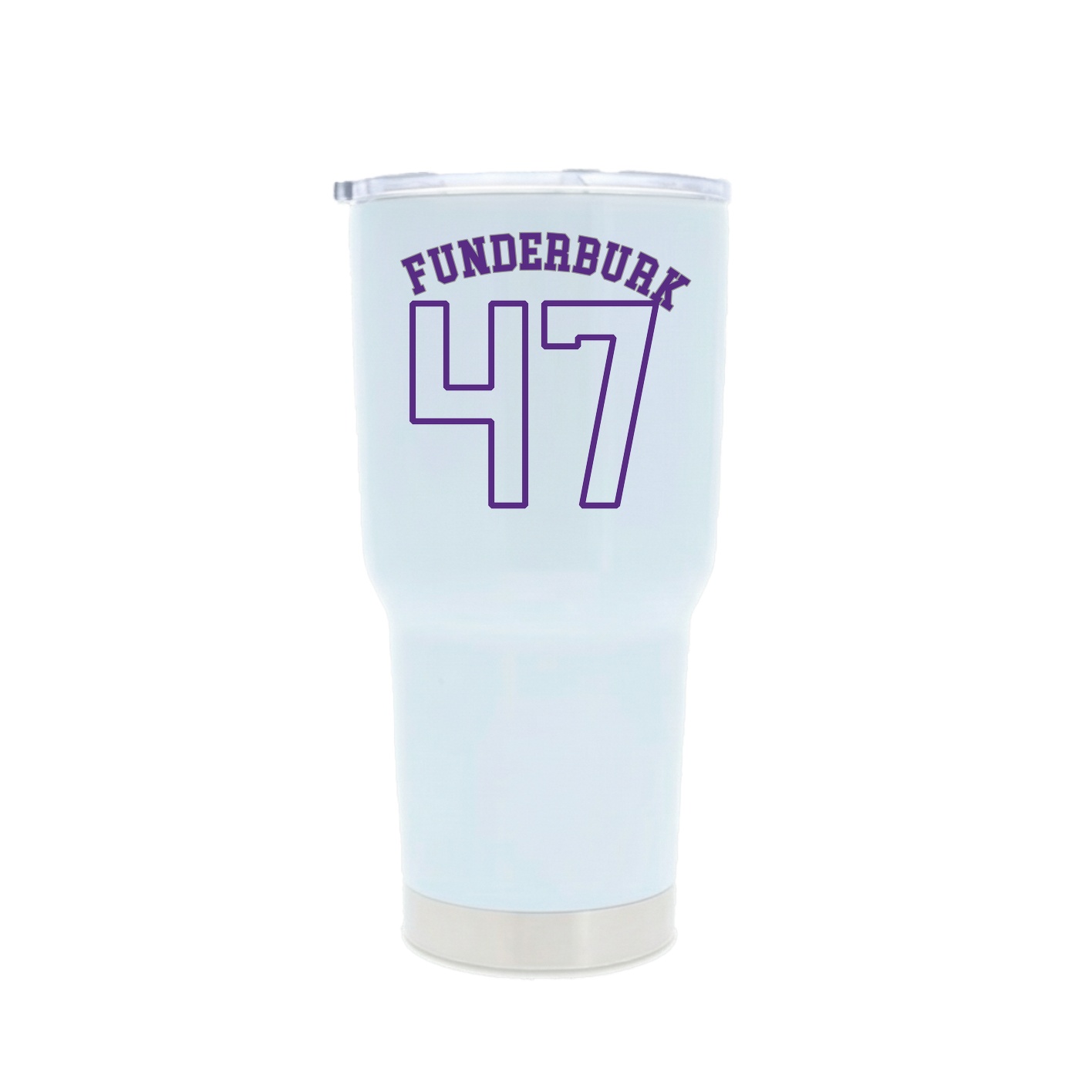 30oz Stainless Steel Tumbler — Shirsey Arch in White