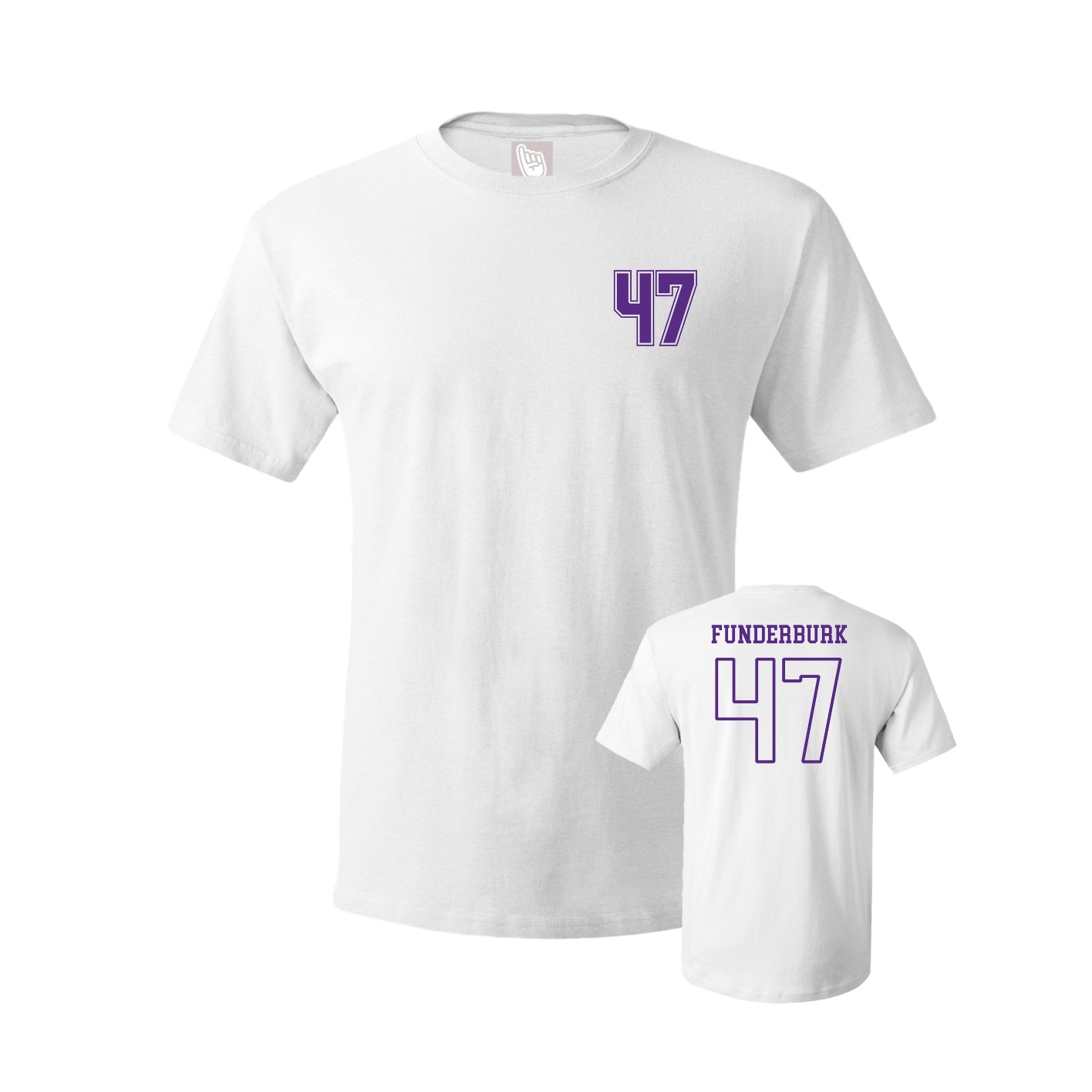 Youth Tee — Chest Back in White