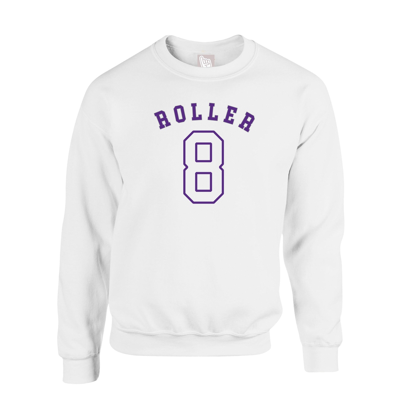 Fleece Crew — Shirsey Arch in White