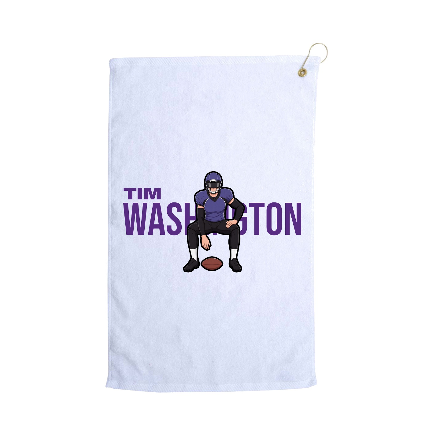 Golf Towel — Player Name in White