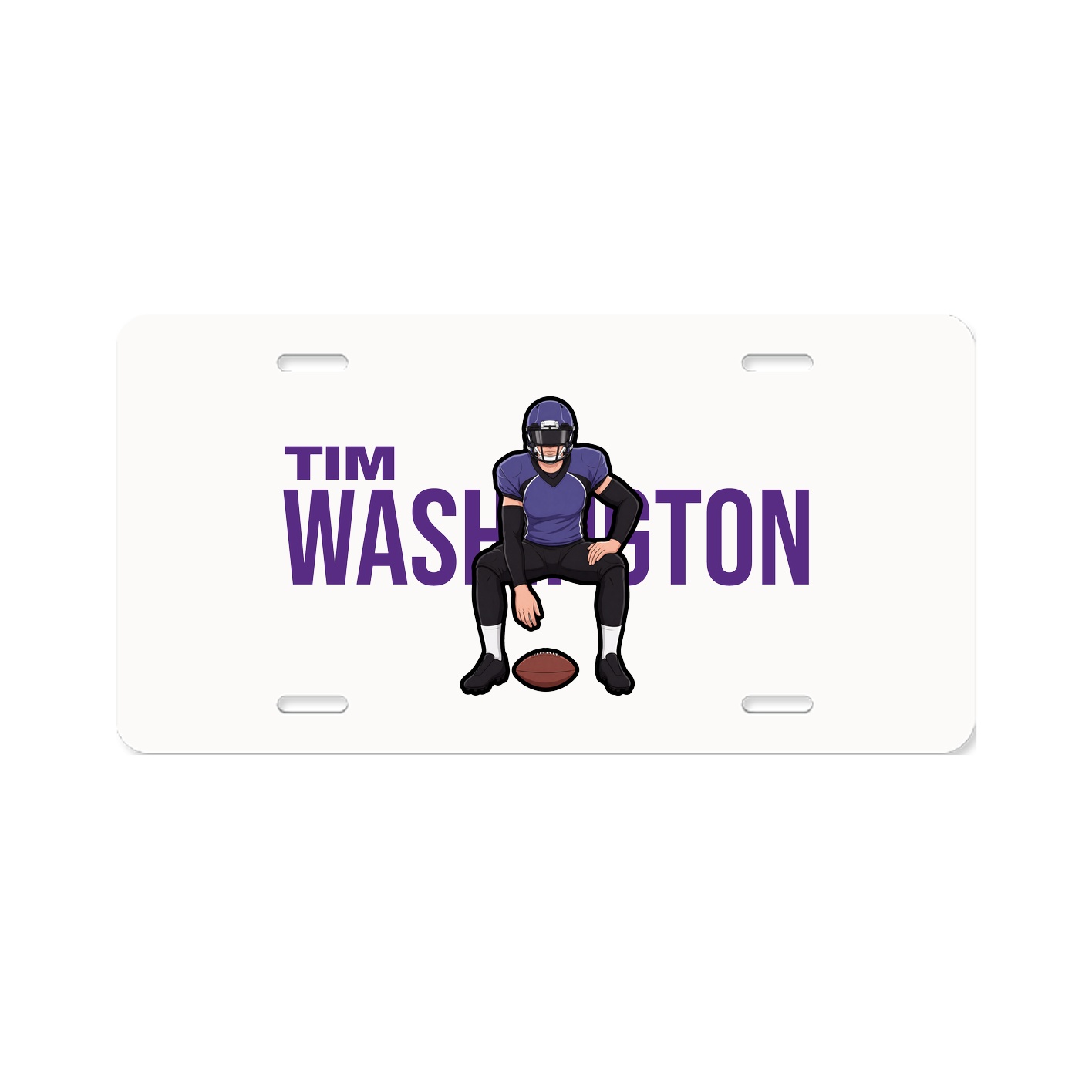 License Plate — Player Name in Classic