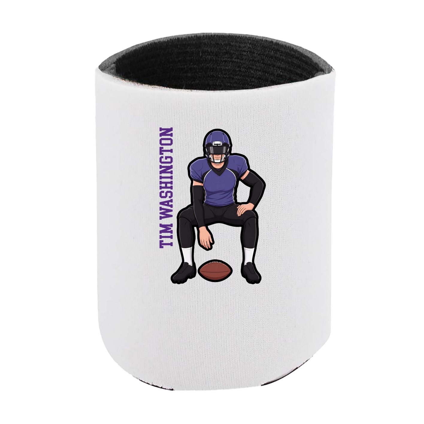 Can Holder — Name Vertical in White