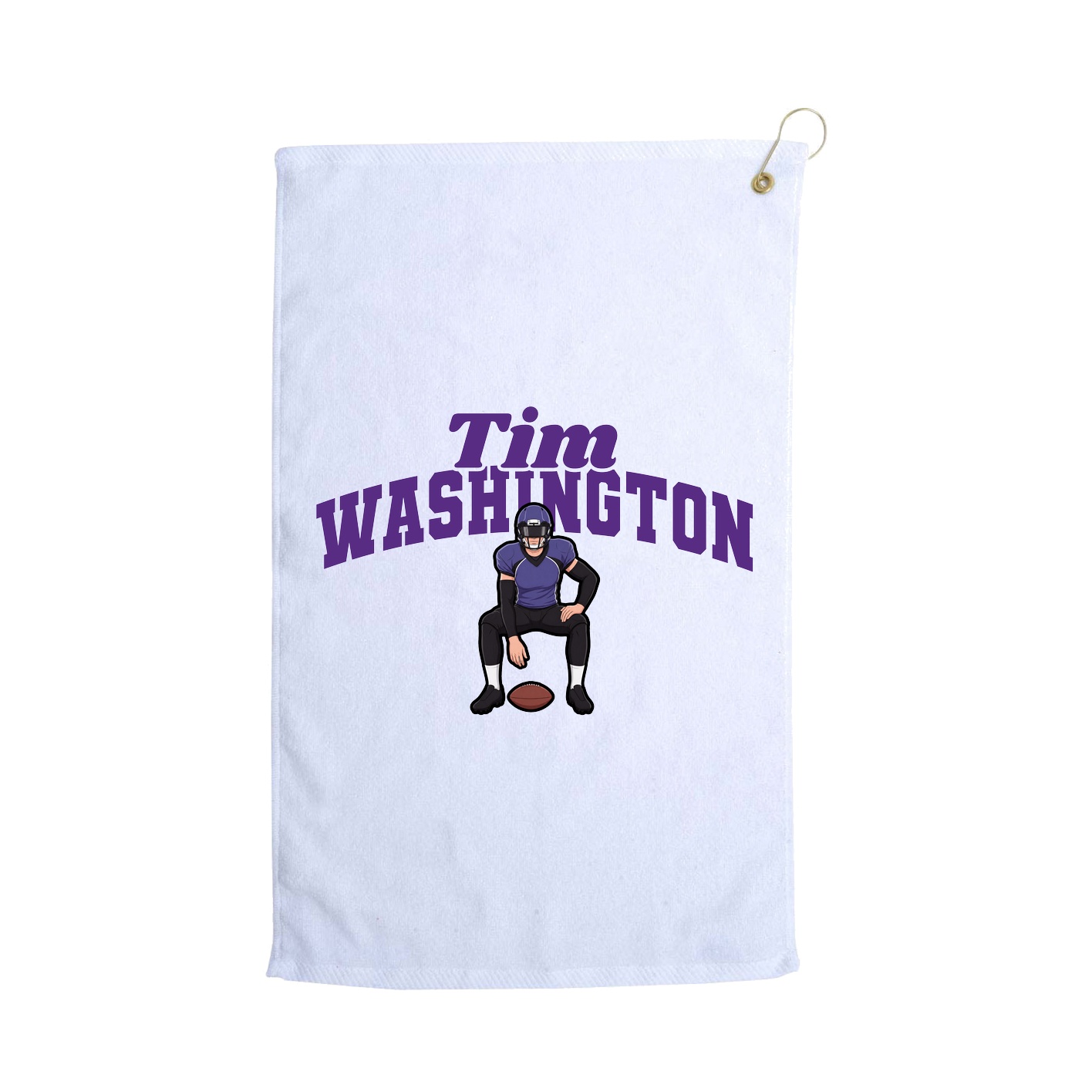 Golf Towel — Signature Arch in White