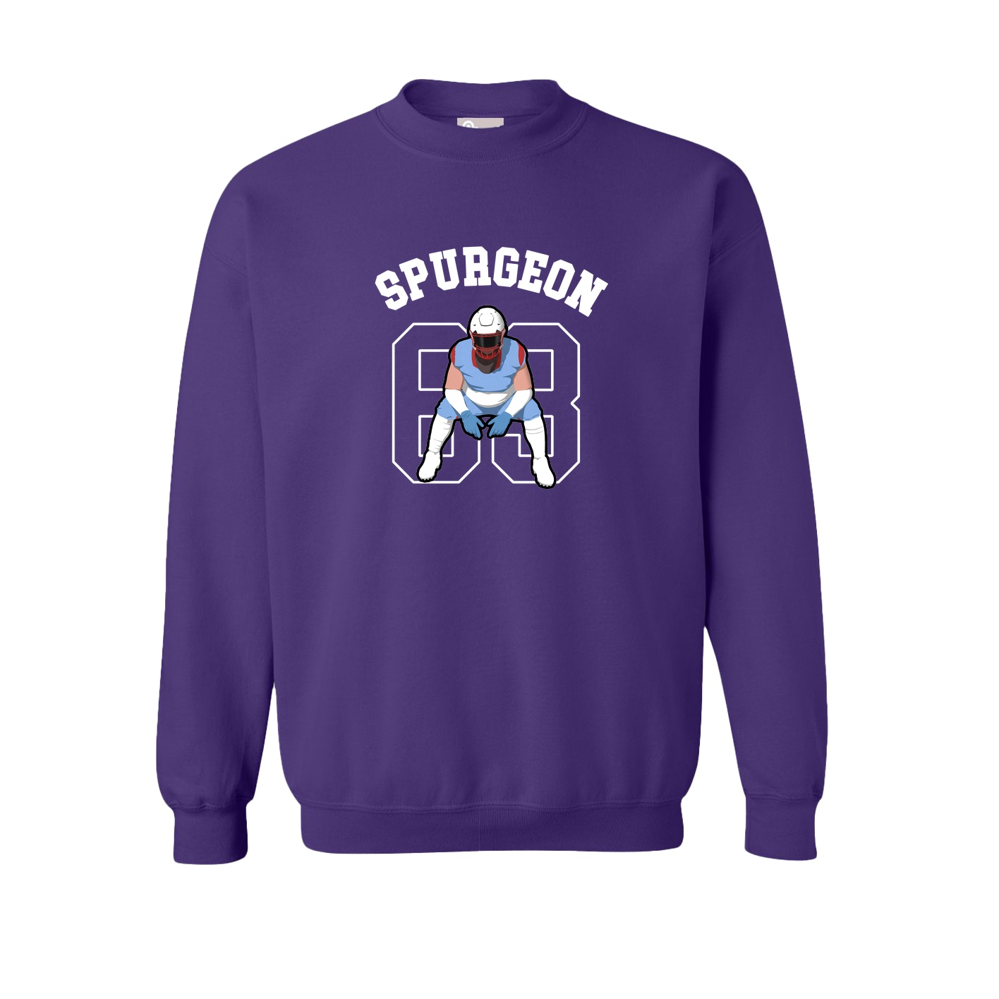 Fleece Crew — Shirsey Arch in Purple
