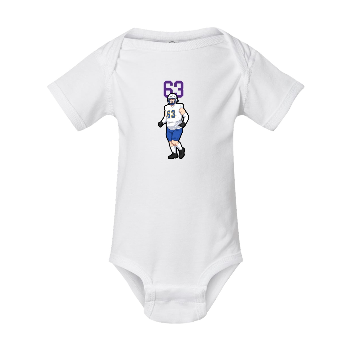 Baby Onesie — Number Top in White