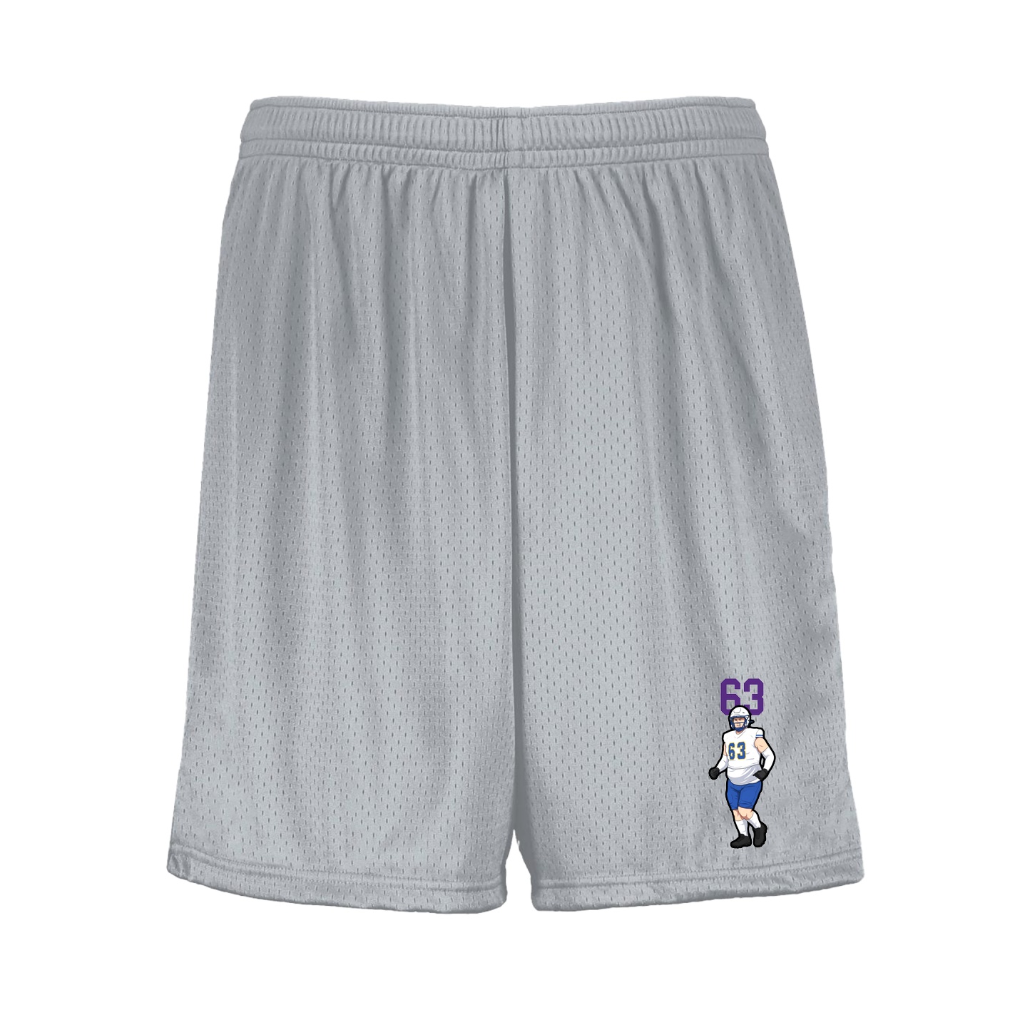 Shorts — Number Top in Silver