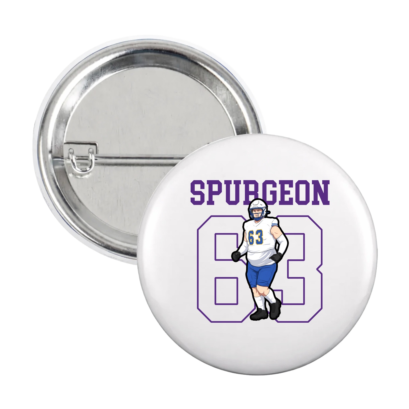 Game Day Button — Shirsey in White