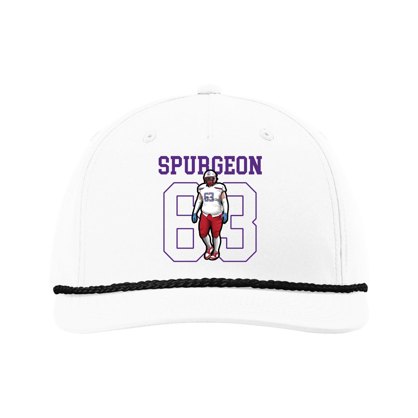 Five-Panel Classic Rope Cap — Shirsey in White