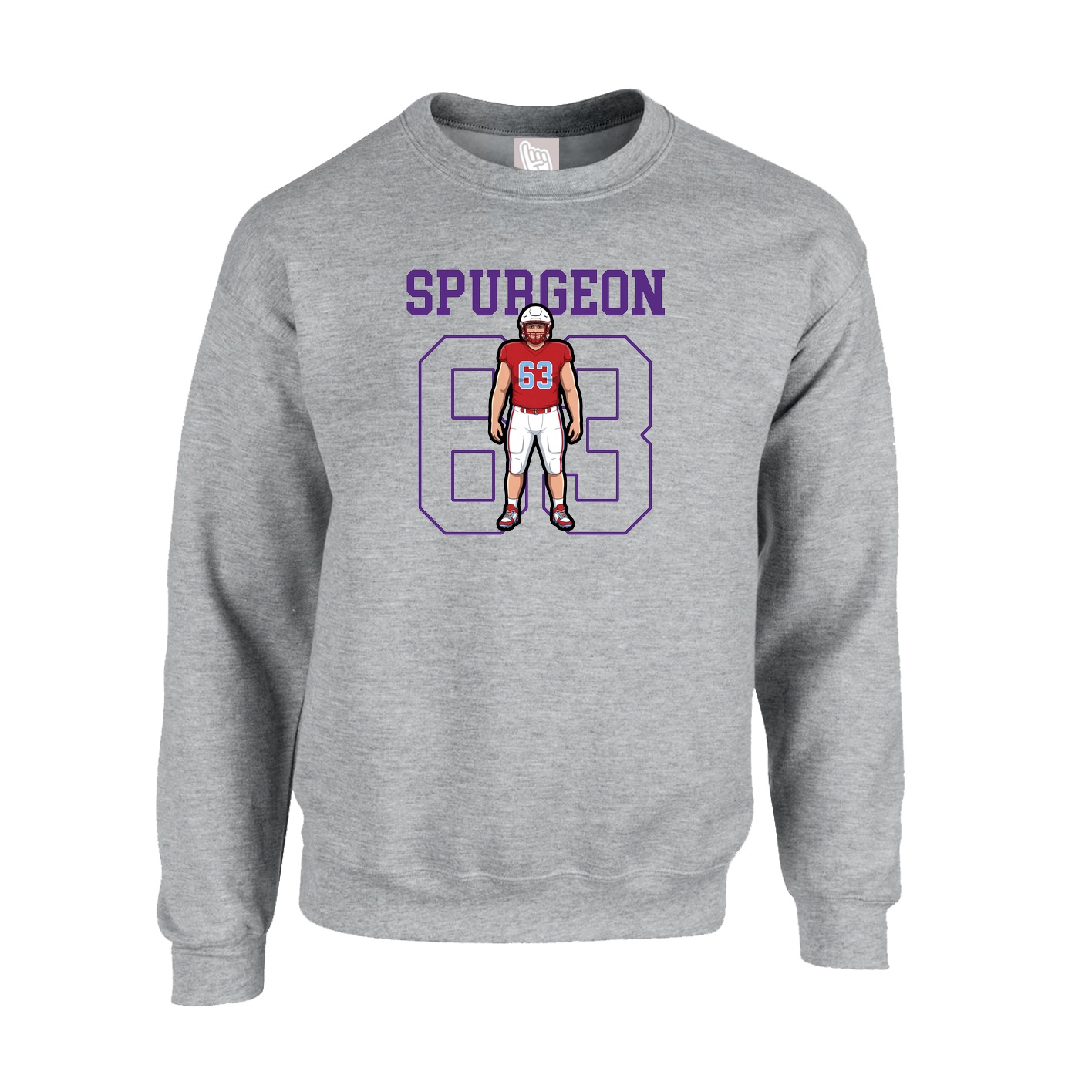 Fleece Crew — Shirsey in Grey