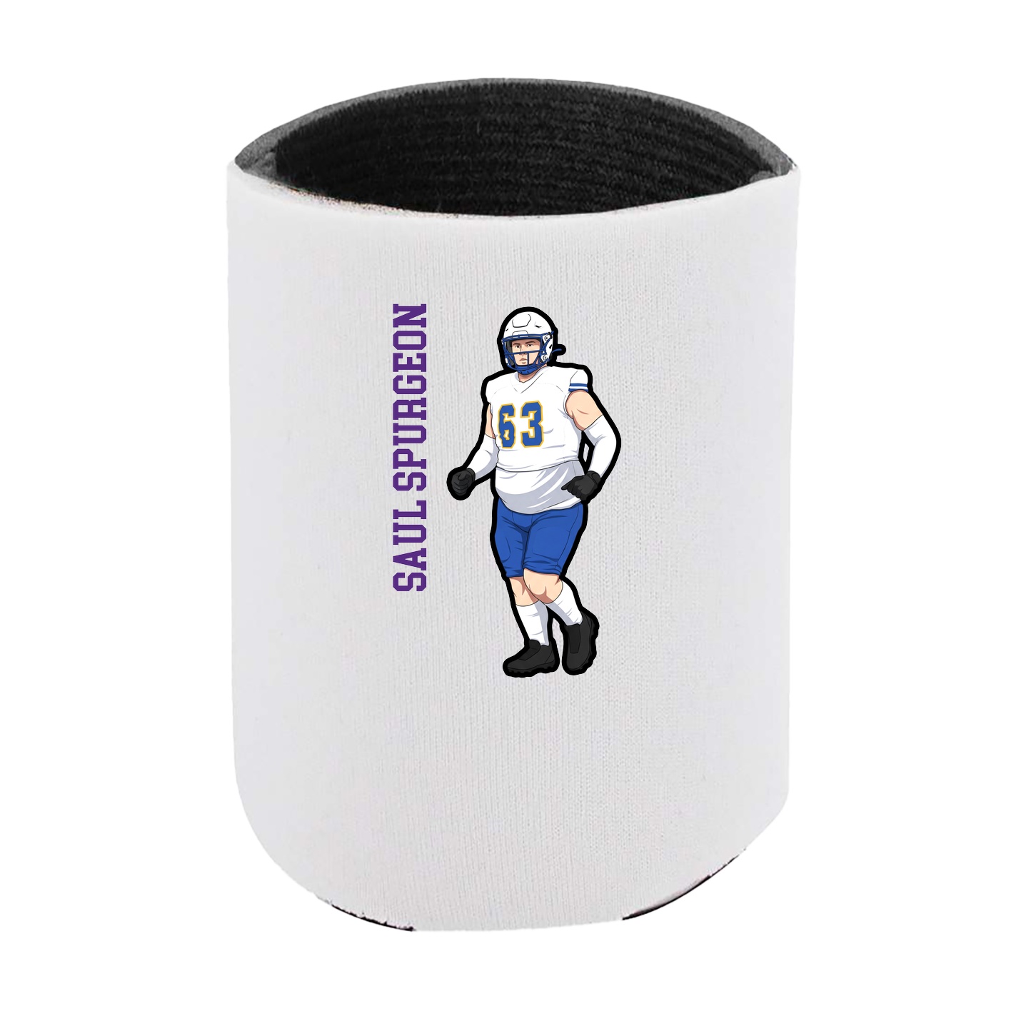 Can Holder — Name Vertical in White