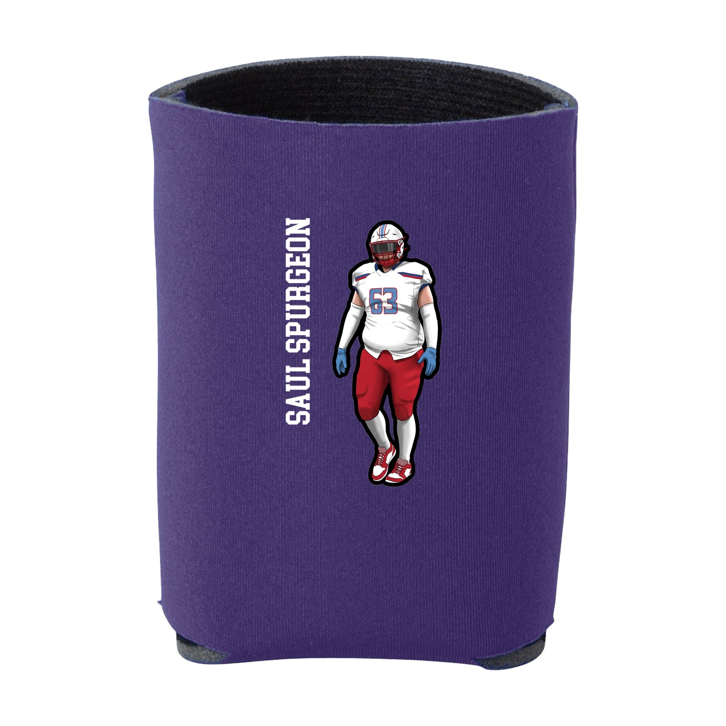 Can Holder — Name Vertical in Purple