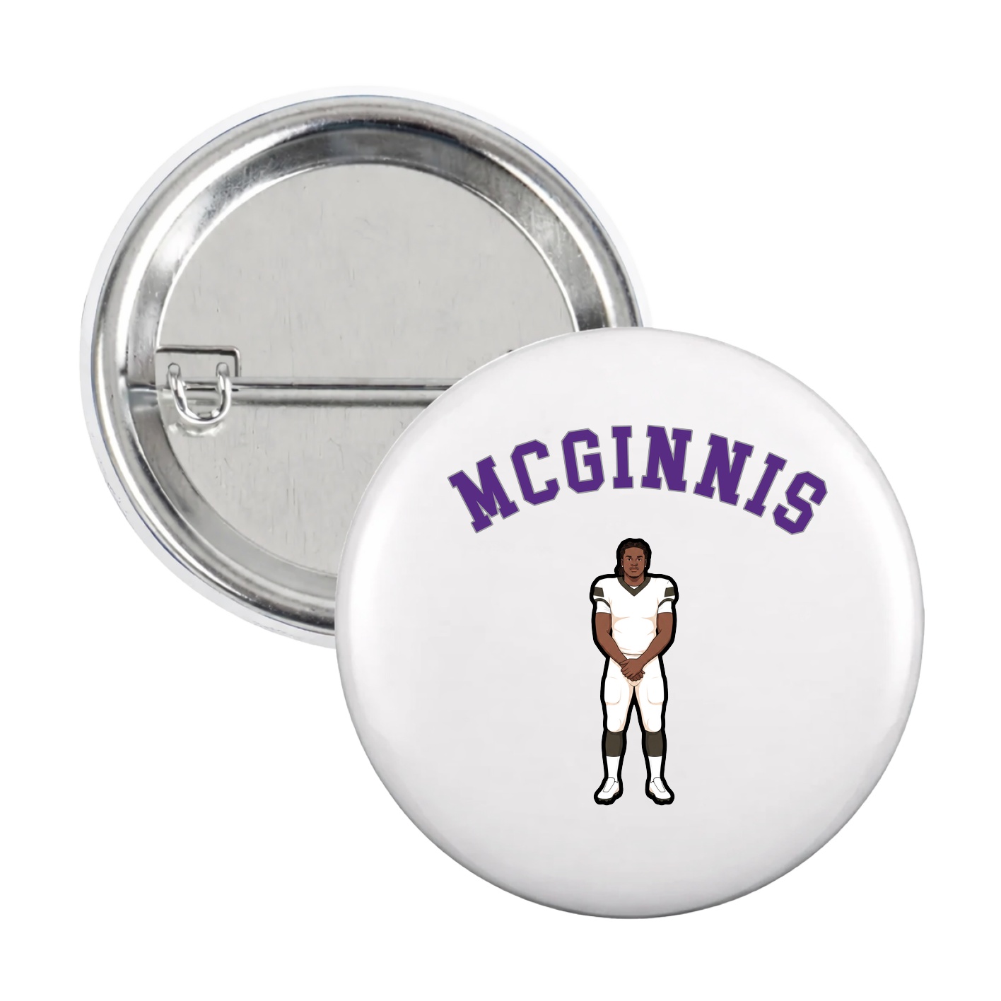 Game Day Button — Shirsey Arch in White
