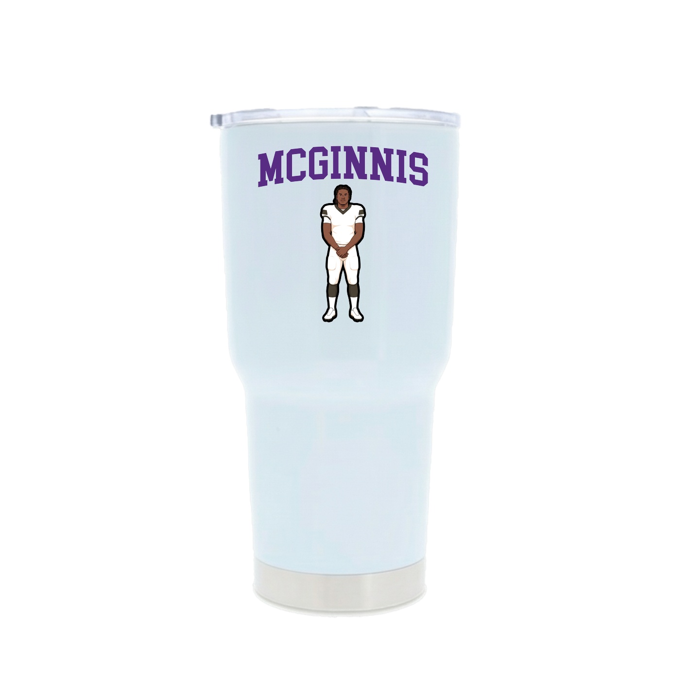 30oz Stainless Steel Tumbler — Shirsey in White