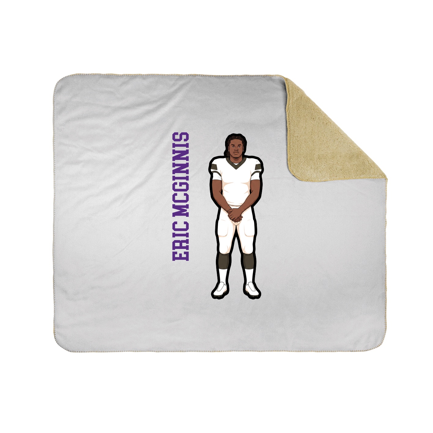 50x60 Sherpa Lined Throw Blanket