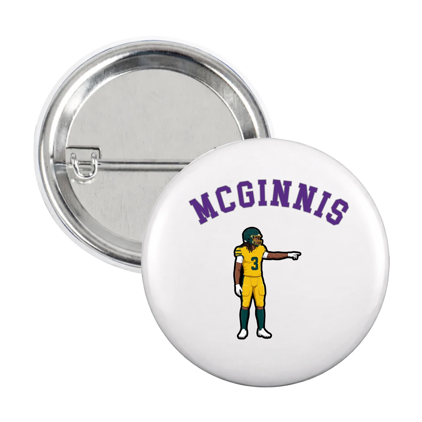 Game Day Button — Shirsey Arch in White