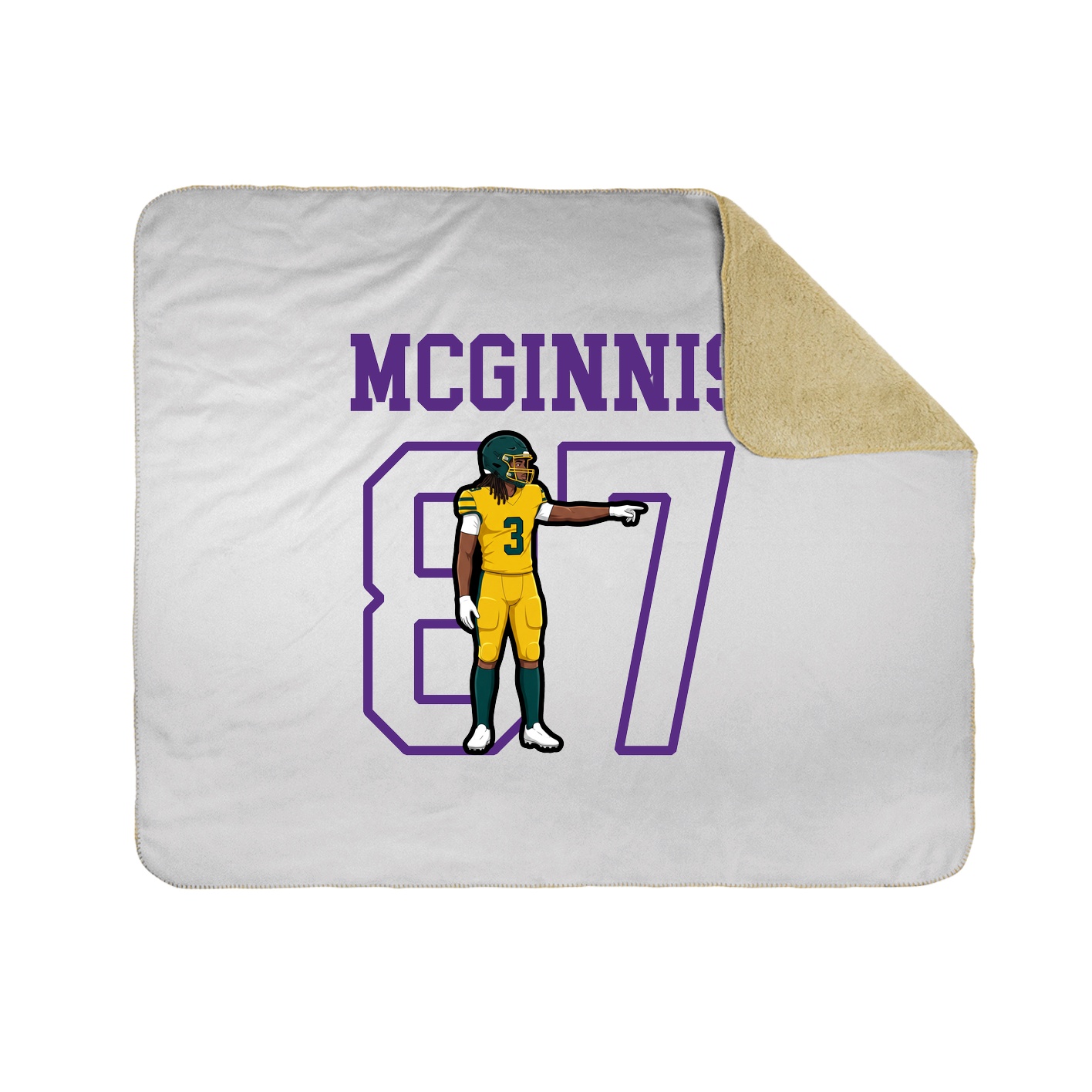Throw Blanket — Shirsey in White